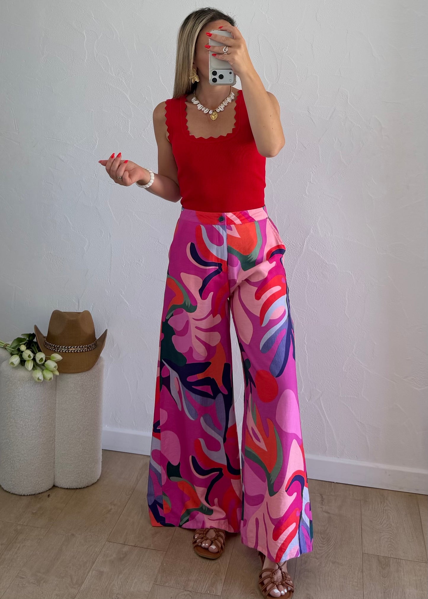 Pantalon CORINNE Rose
