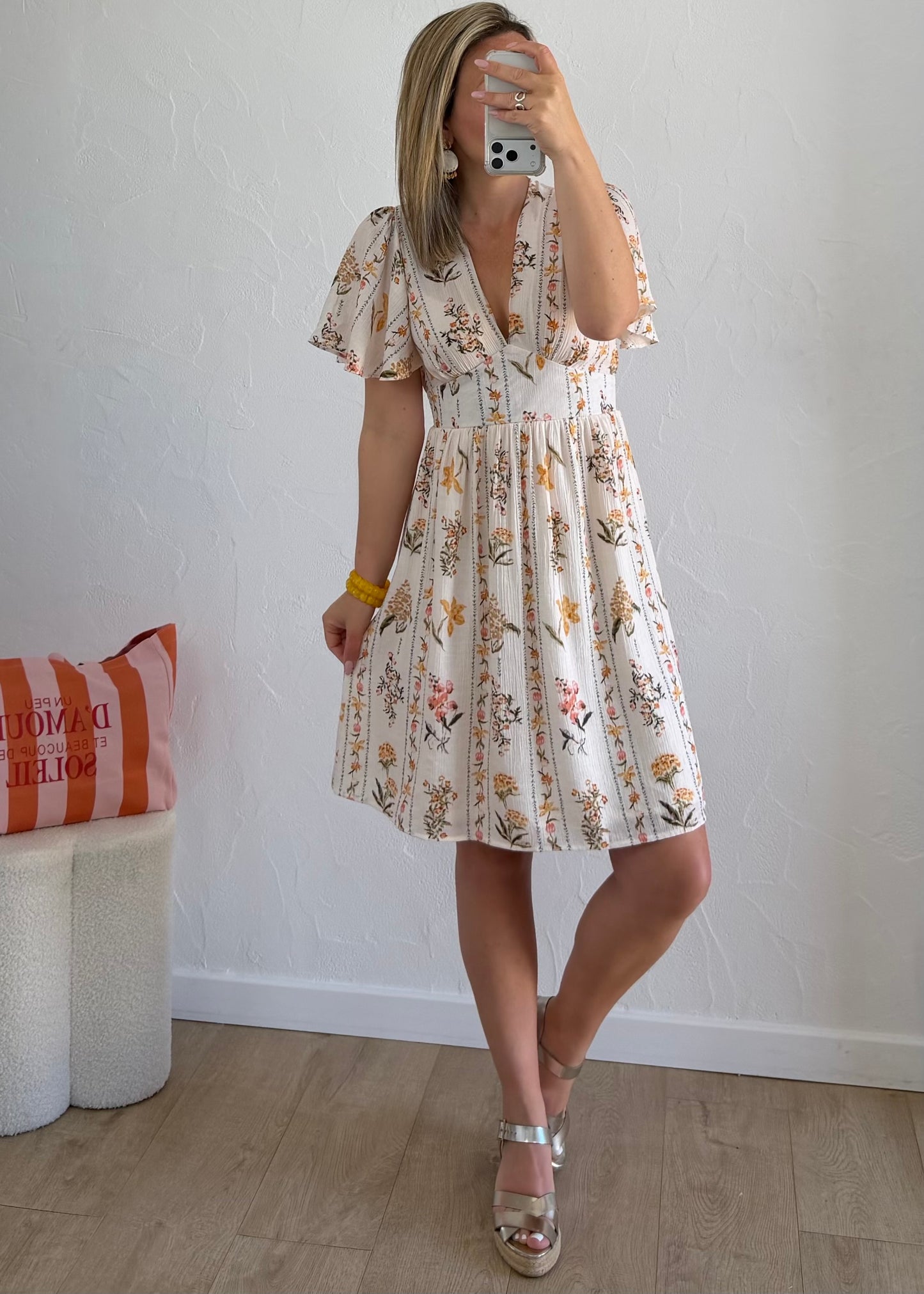 Robe DOTTIE Jaune