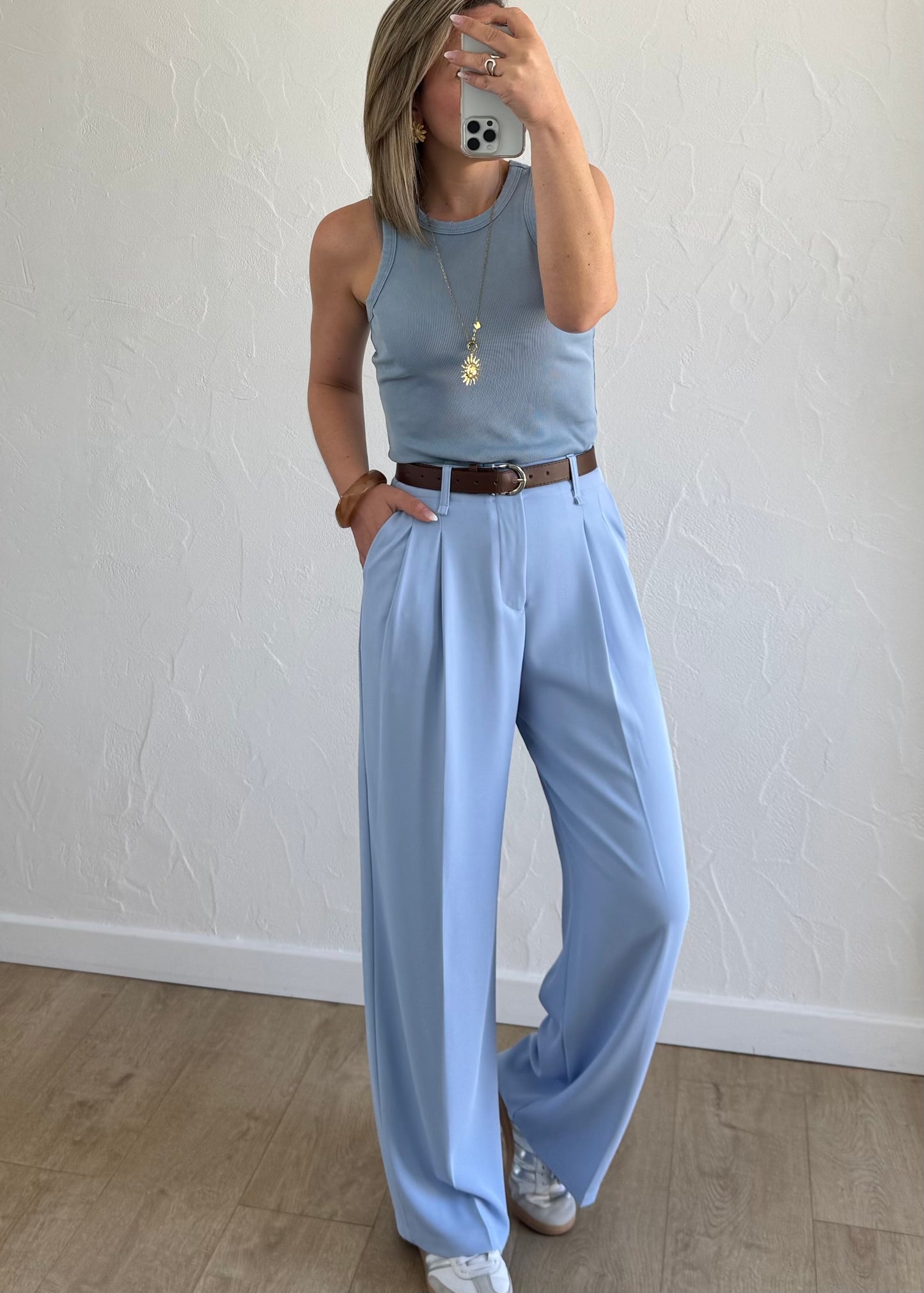 Débardeur Manon Bleu