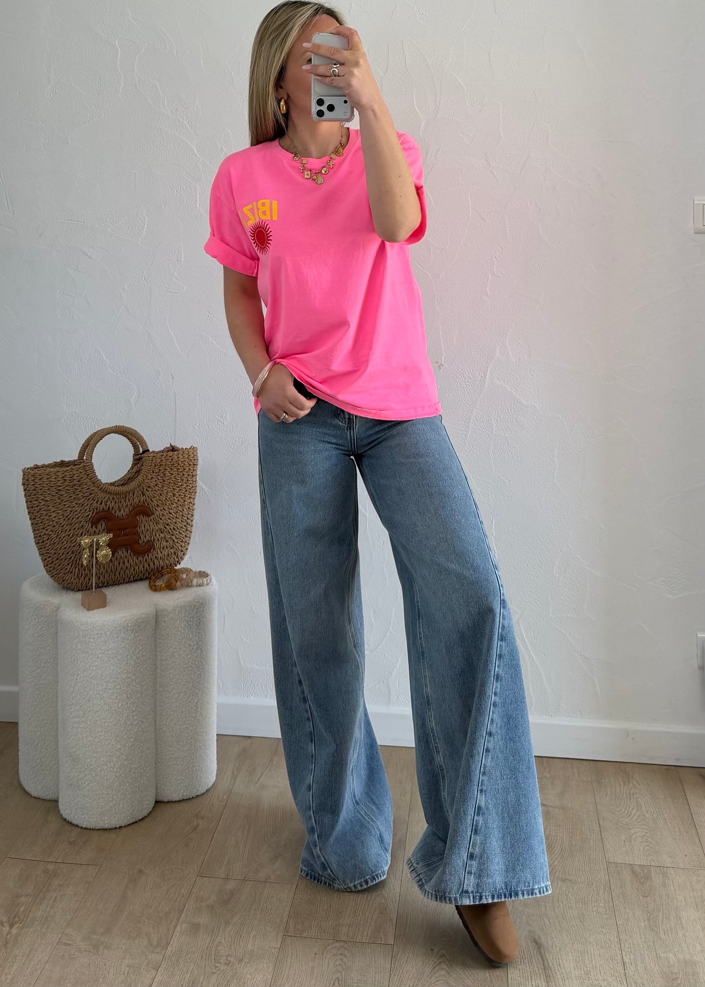 T-shirt IBIZA rose ☀️