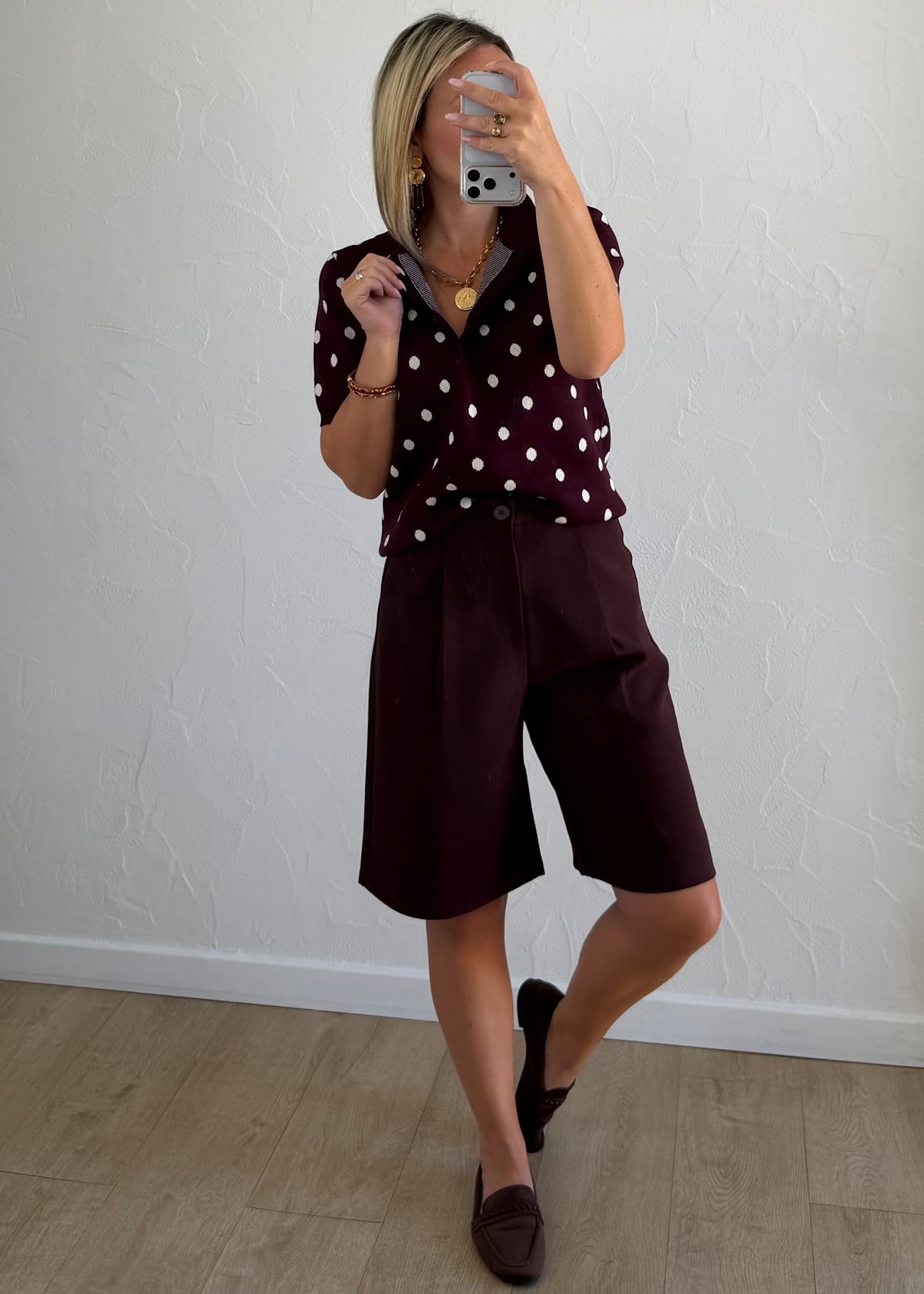 Polo Perla bordeaux