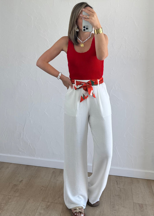Pantalon Paula Blanc