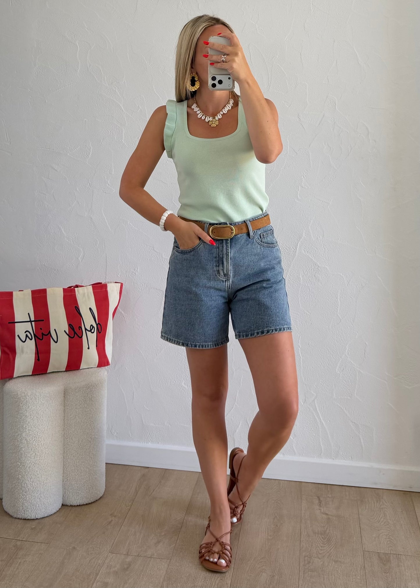 Top YASMINE Turquoise