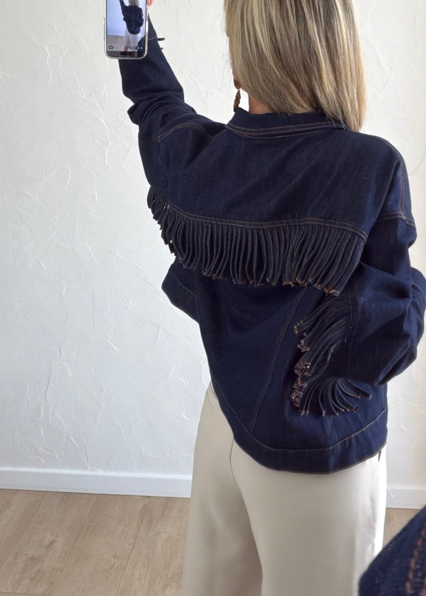 Veste Texane en jean brut