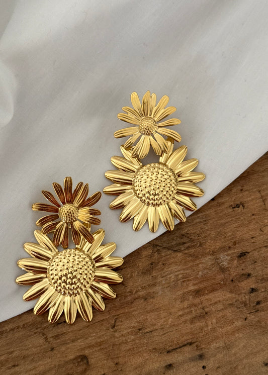 Boucles d’oreilles Tournesol