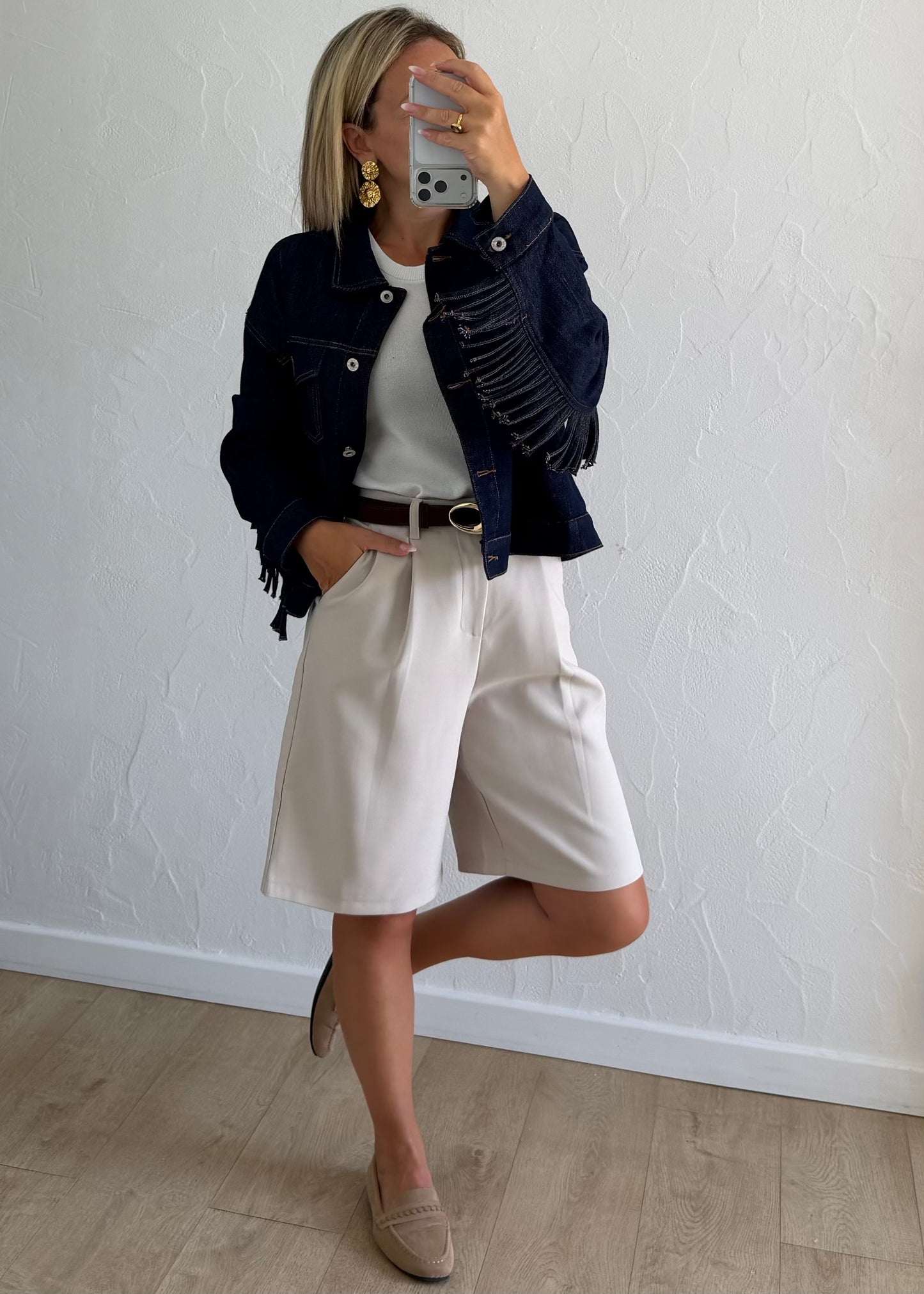Veste Texane en jean brut