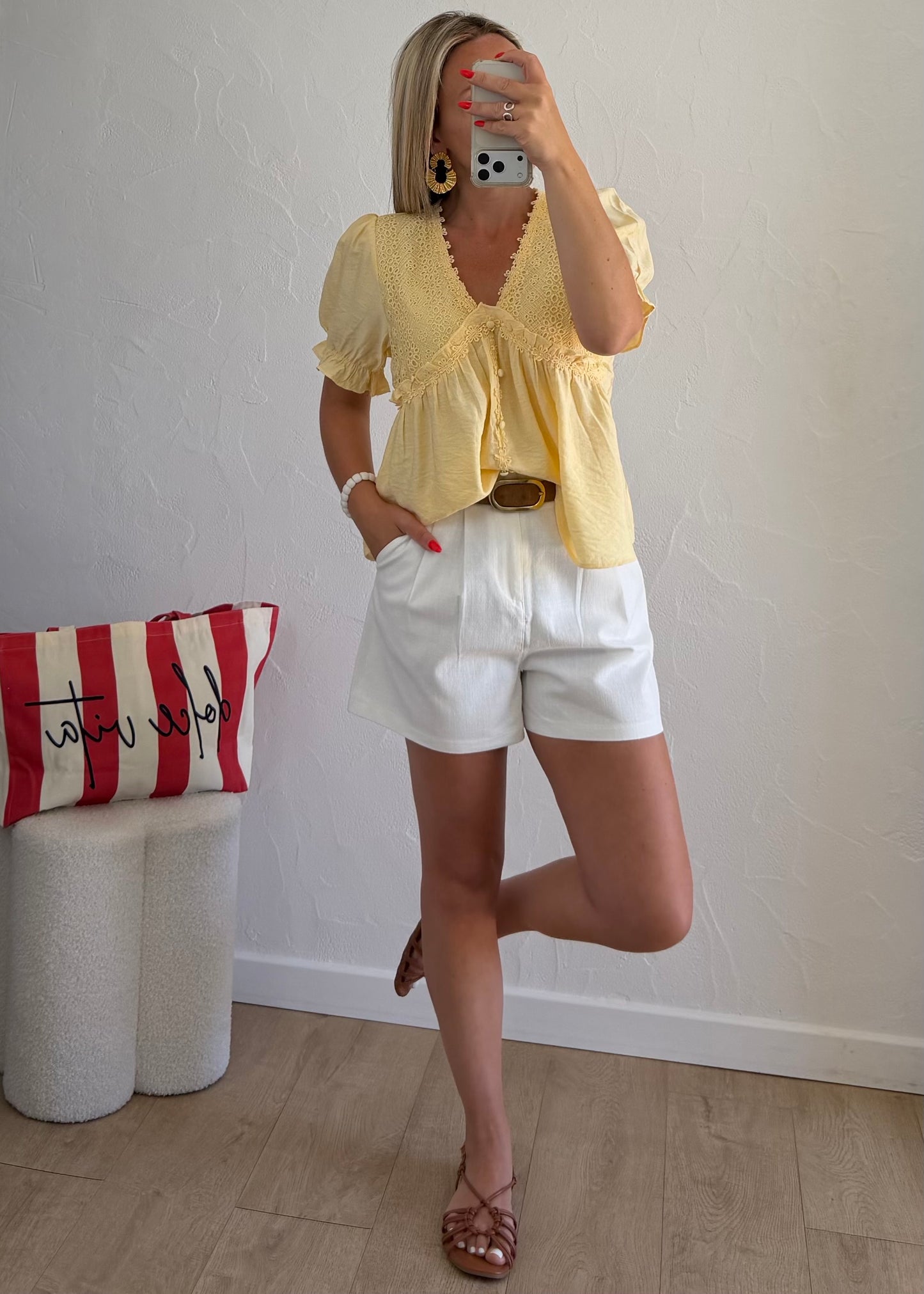 Short LOLA Blanc