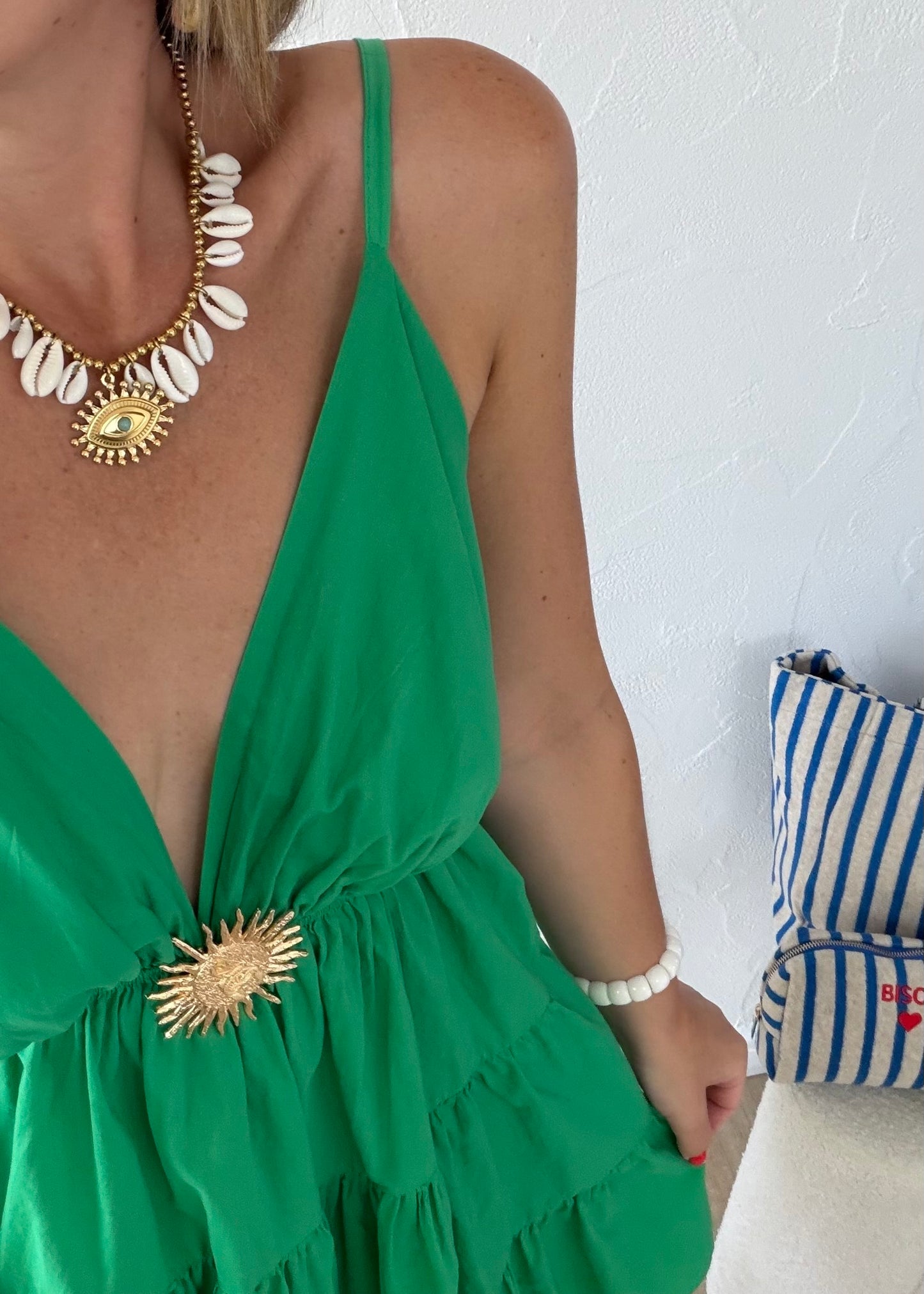 Robe MELODY Courte Vert