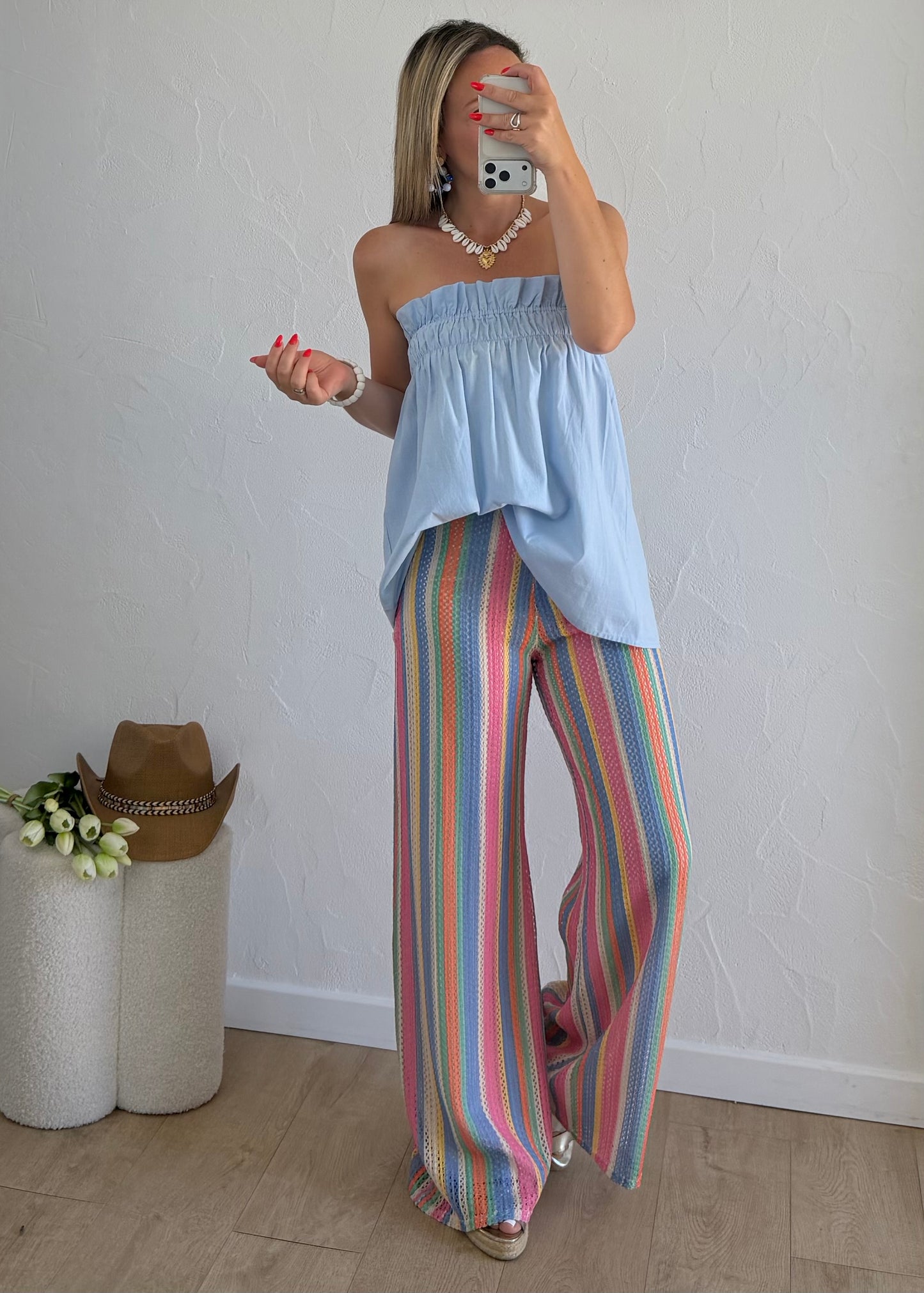 Pantalon AMANDINE Bleu