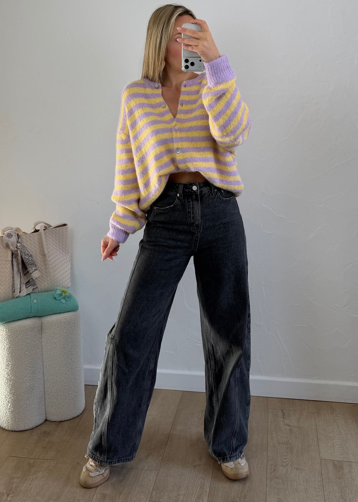 Gilet EZRA Lila & Jaune