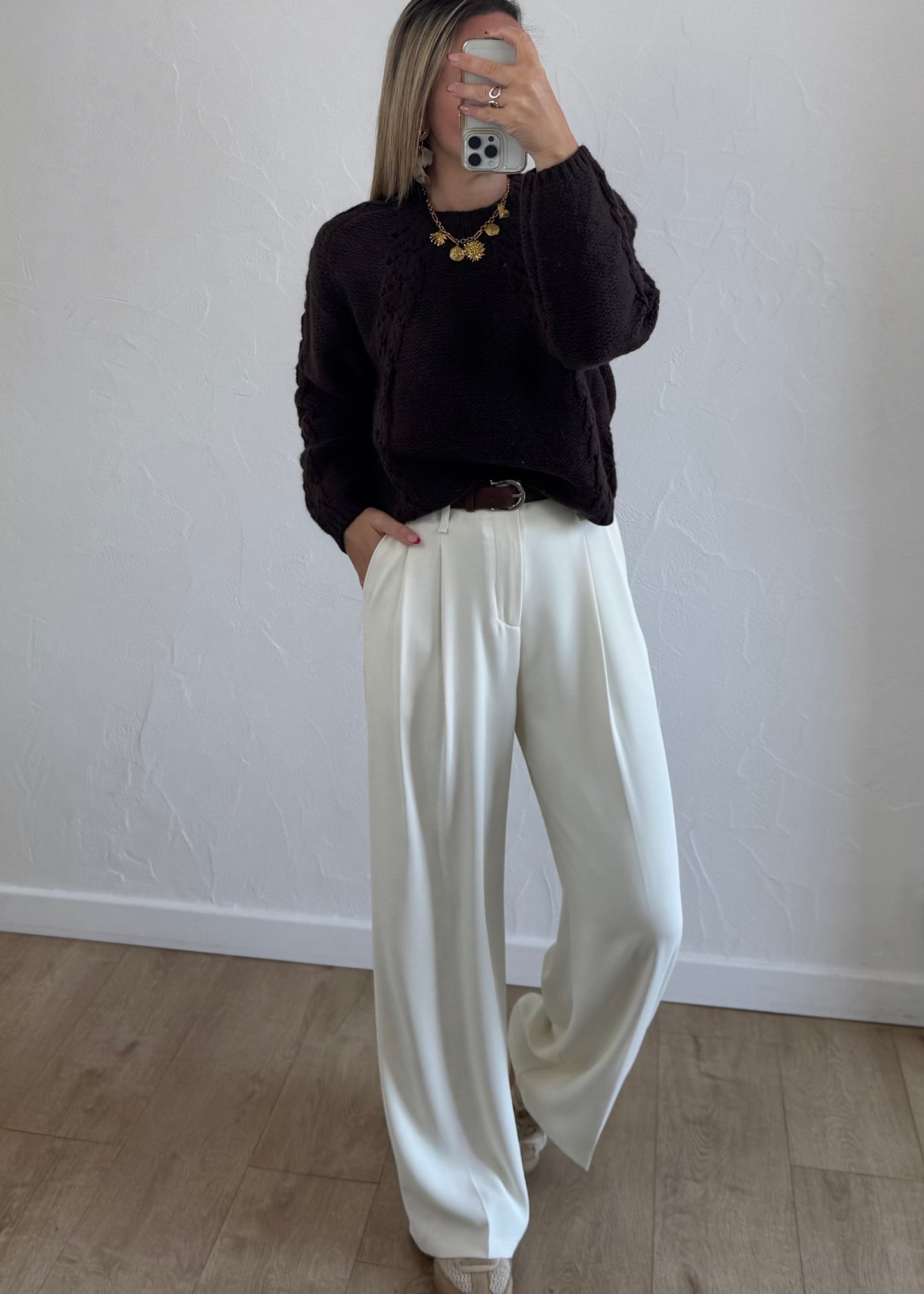 Pantalon JADE Ivoire