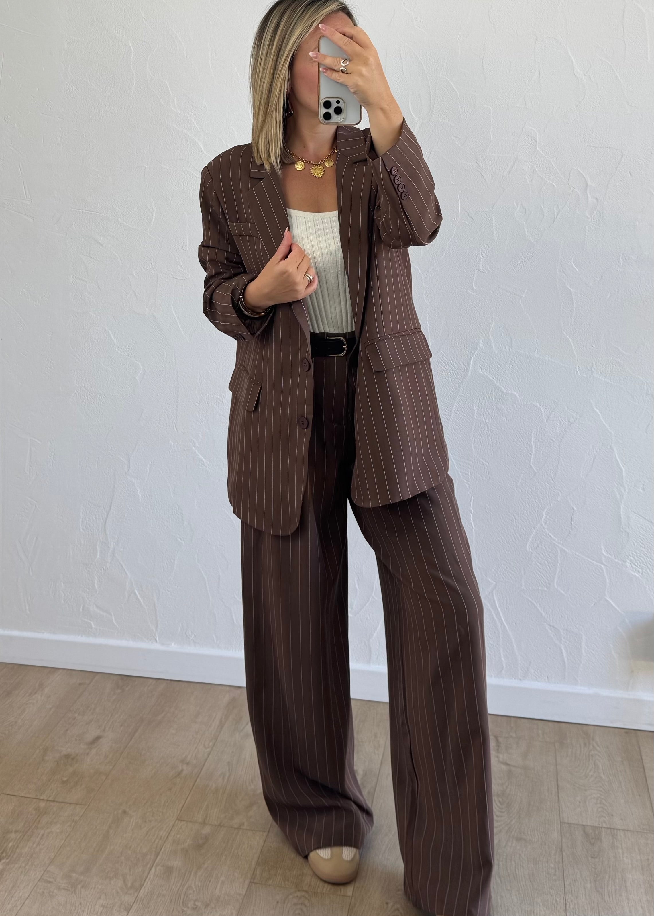 Blazer JEANNE Marron