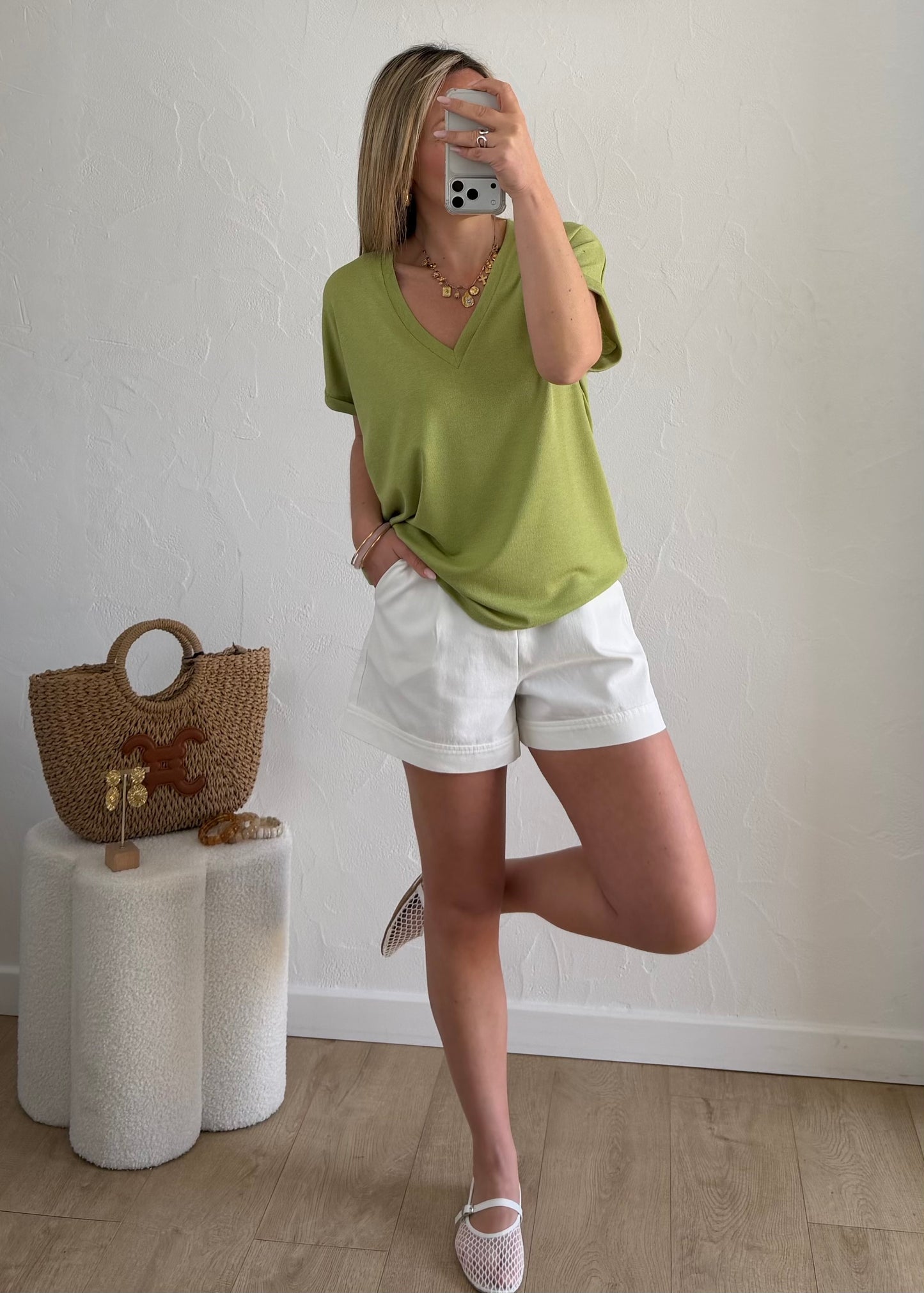 T-shirt Lisa Vert Anis 🥝