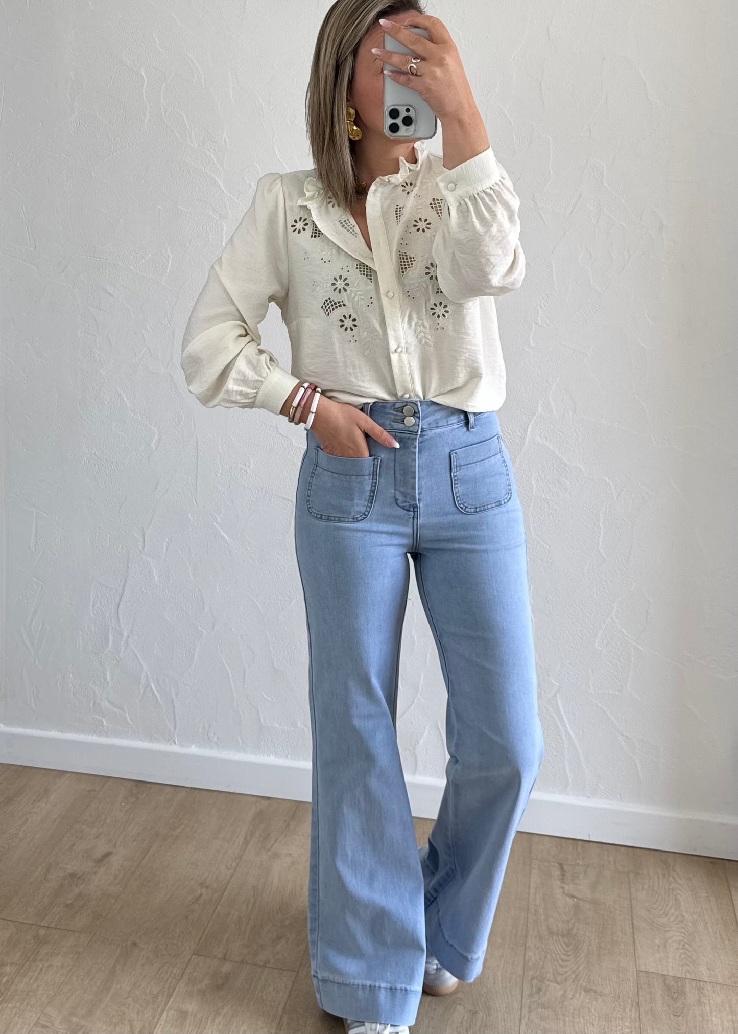 Chemisier Lucie Écru