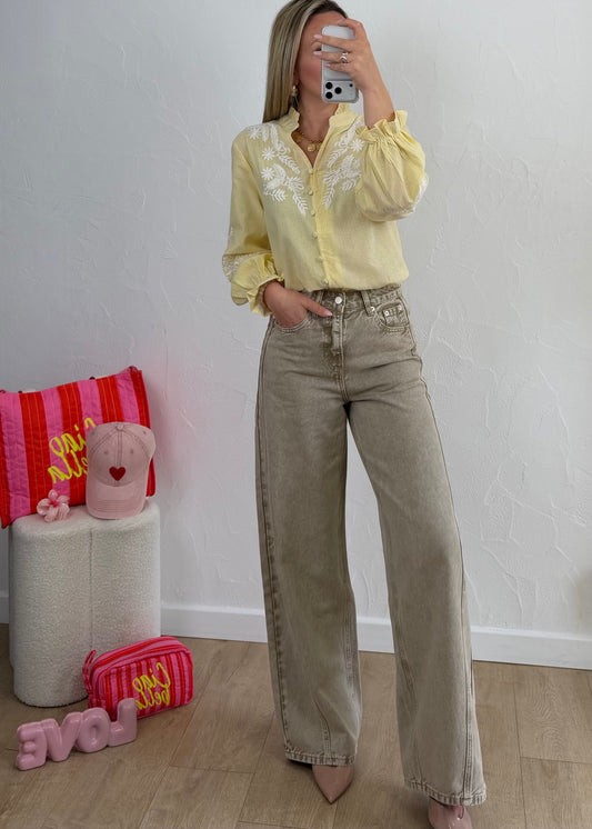 Chemisier ELVIRA Jaune