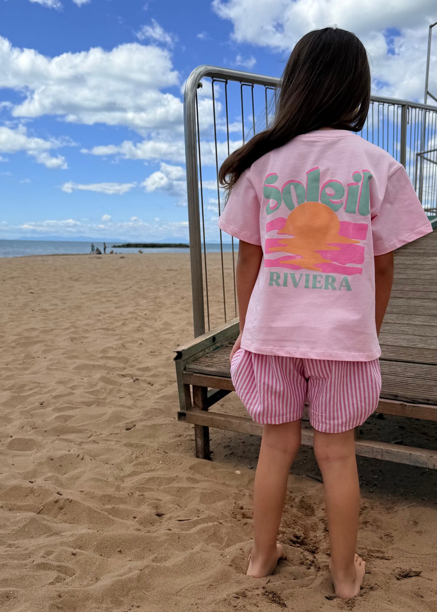 T-SHIRT Soleil ☀️ Rose Enfant