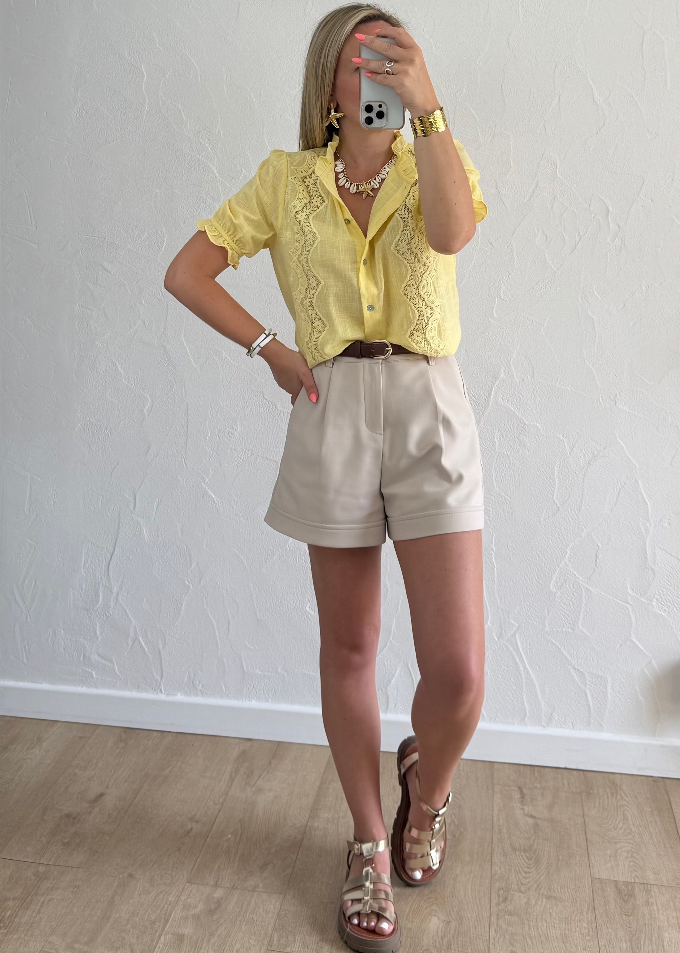 Chemisier Sharlie Jaune