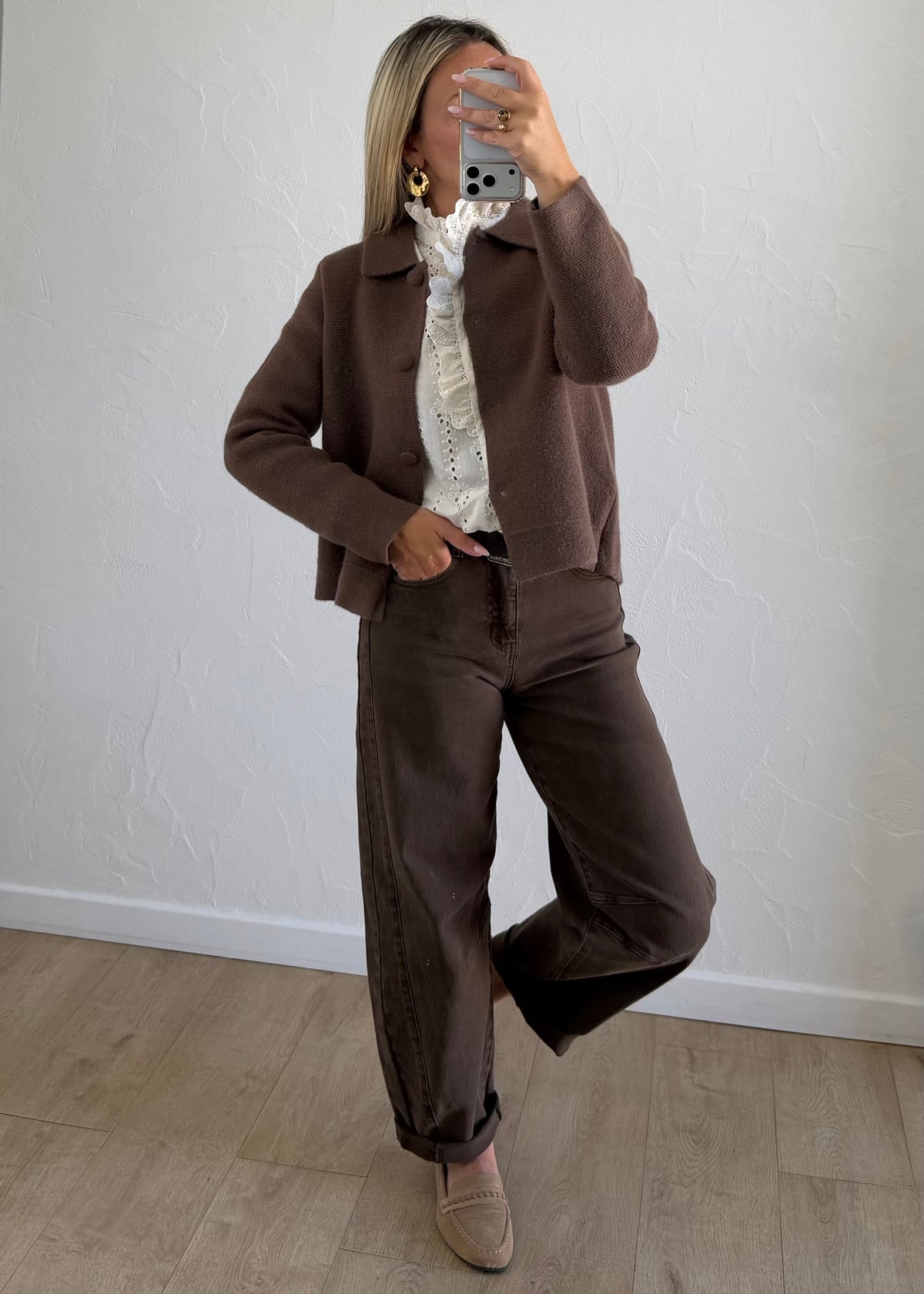 Gilet Carla cacao