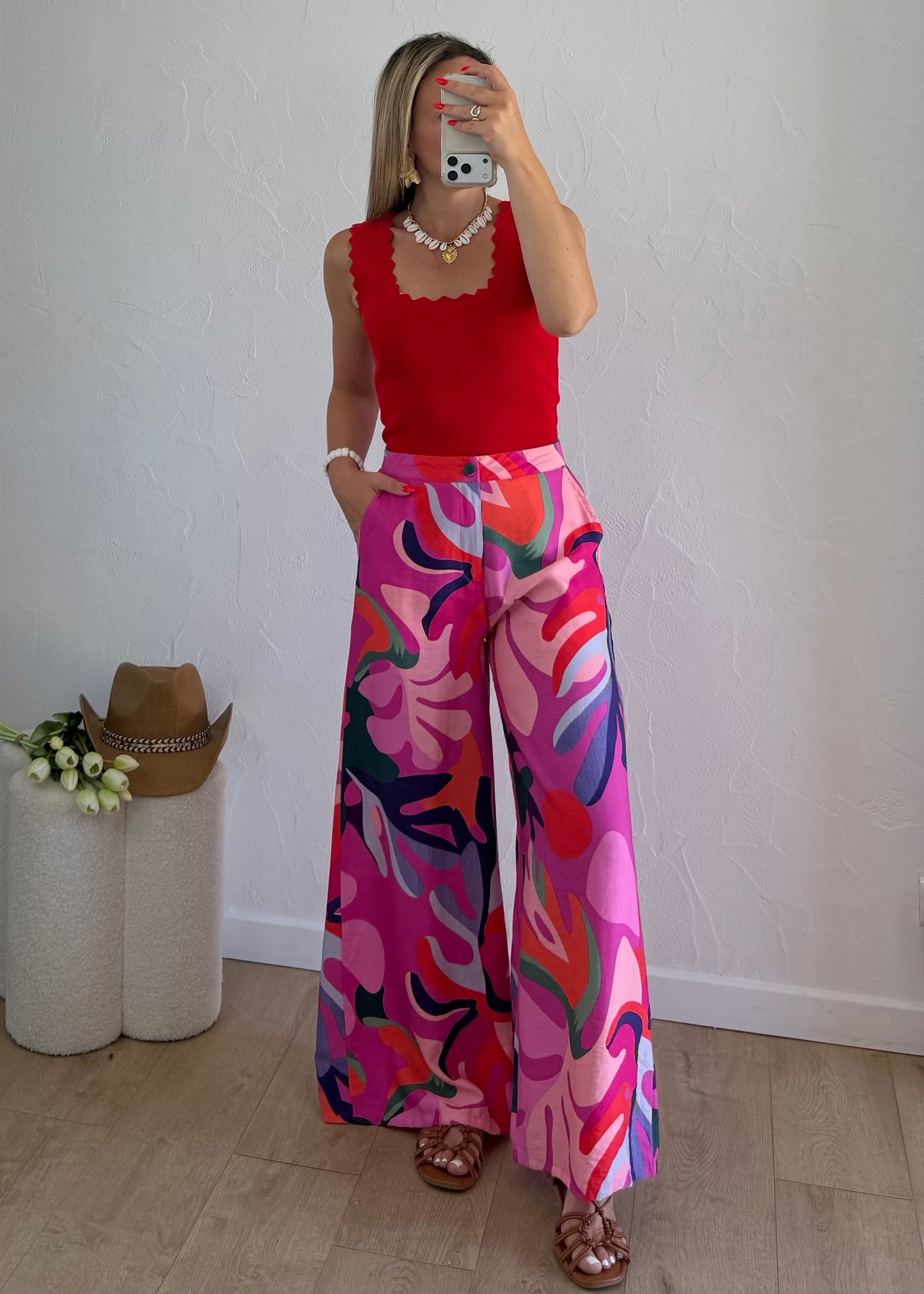Pantalon CORINNE Rose