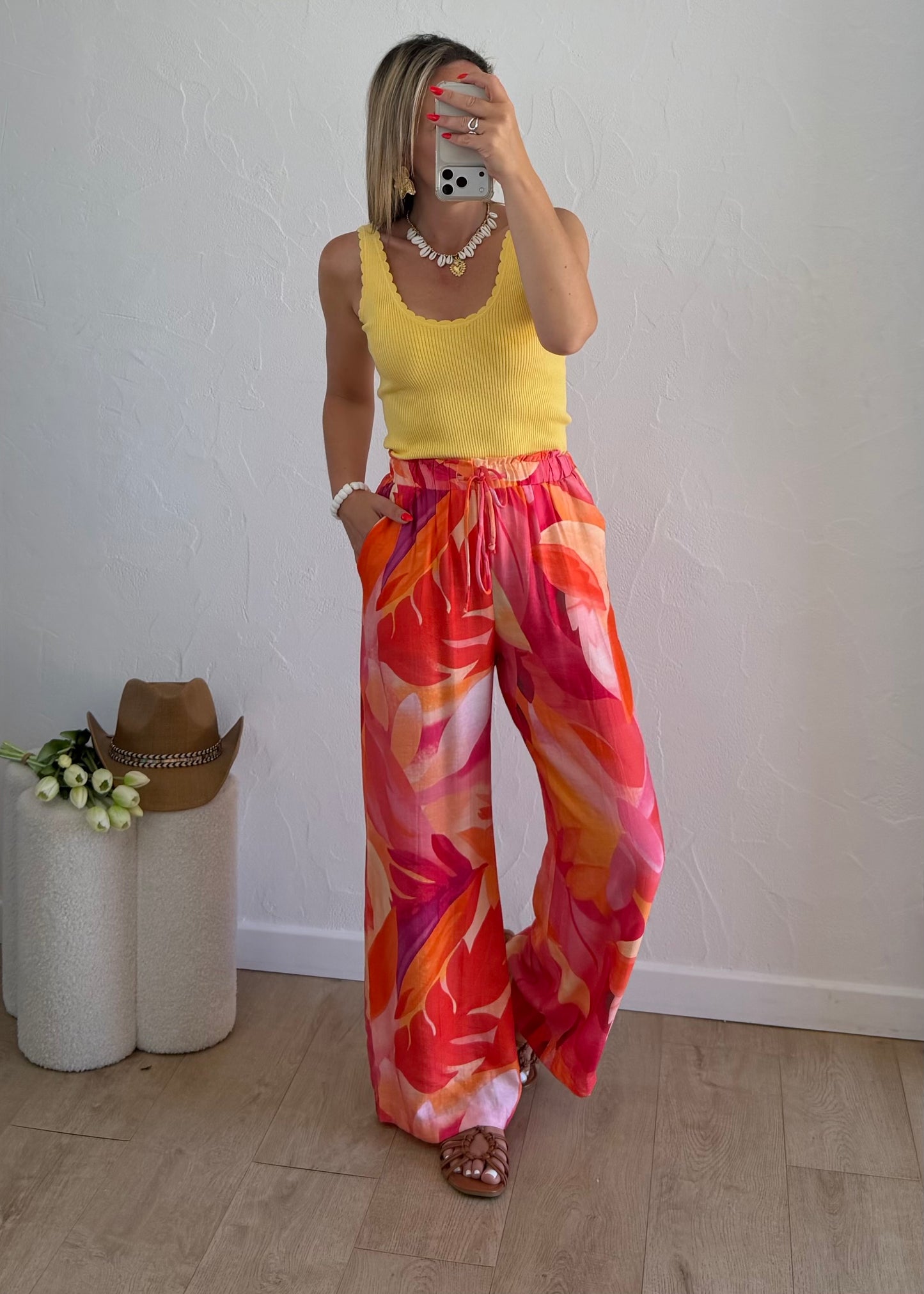 Pantalon HÉLOÏSE Corail