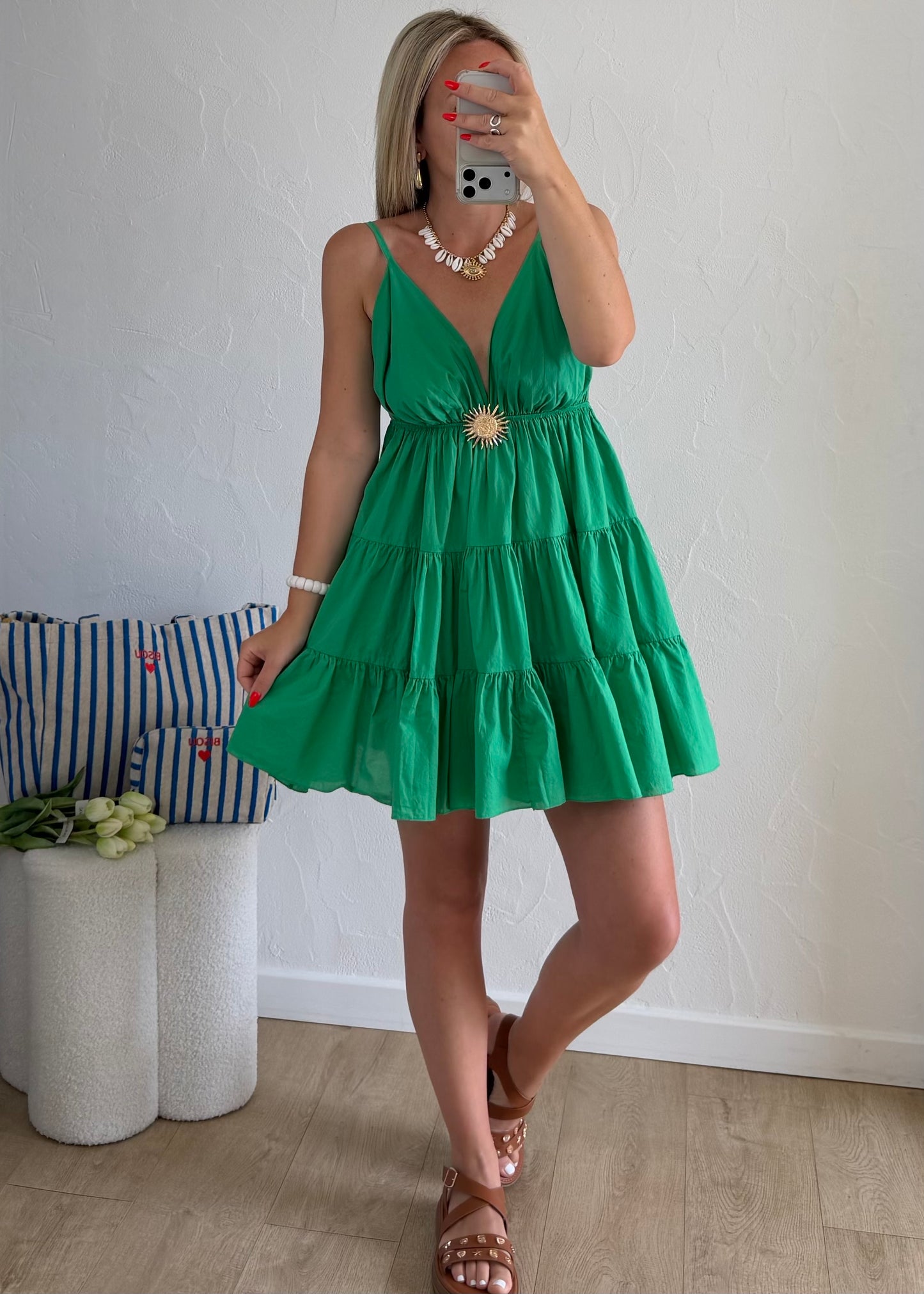 Robe MELODY Courte Vert