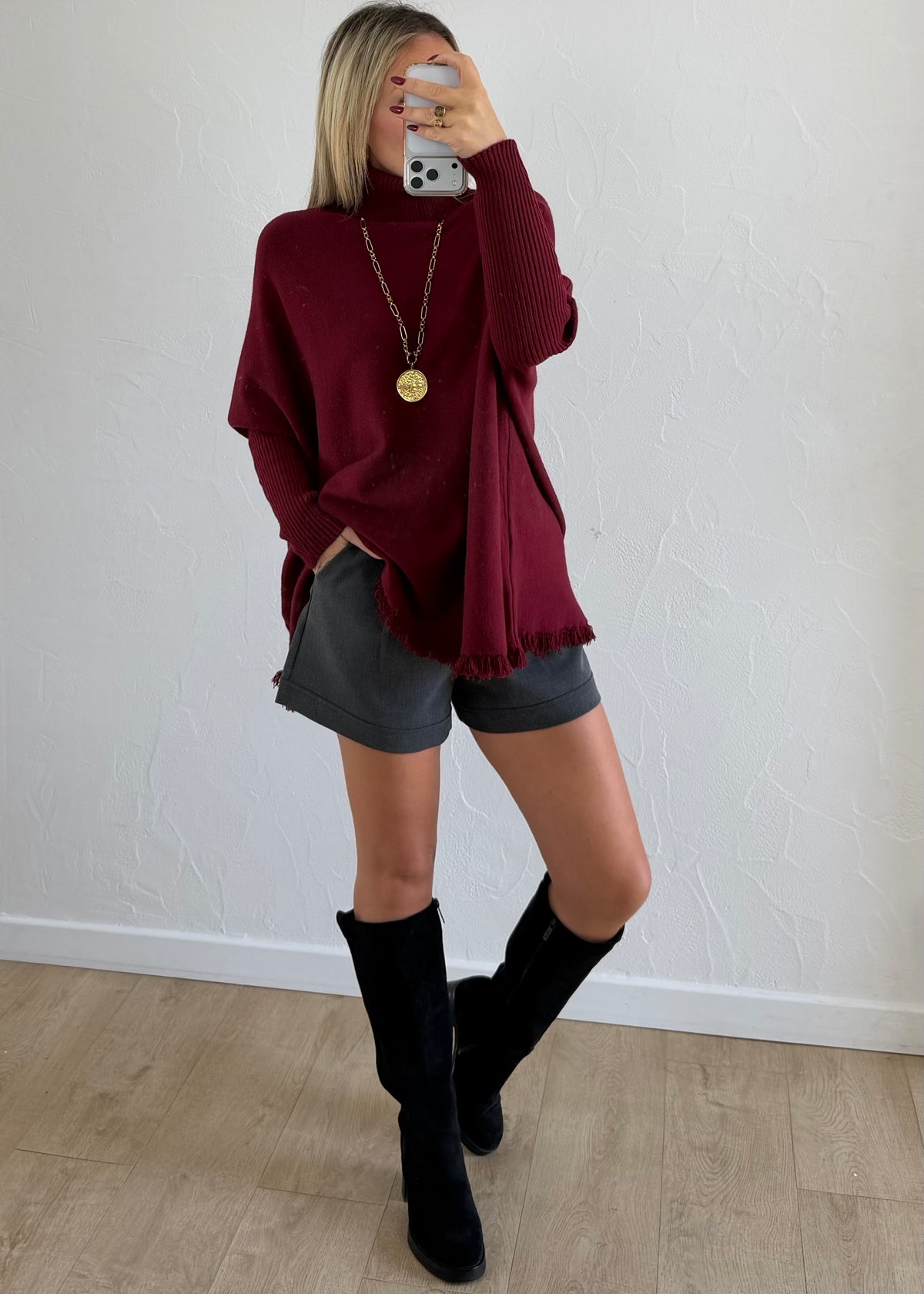 Pull Christie bordeaux