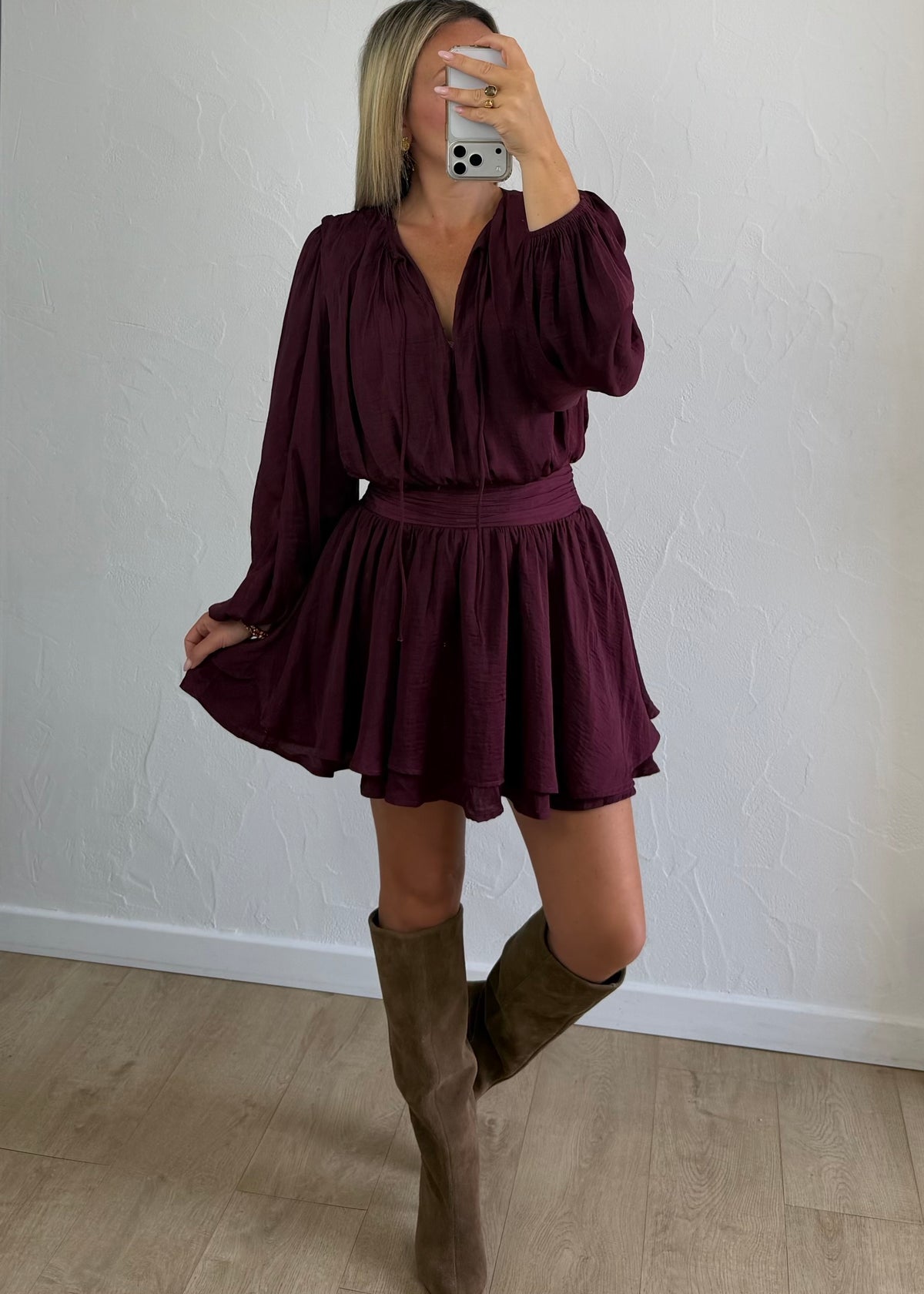 Robe Alexandra bordeaux