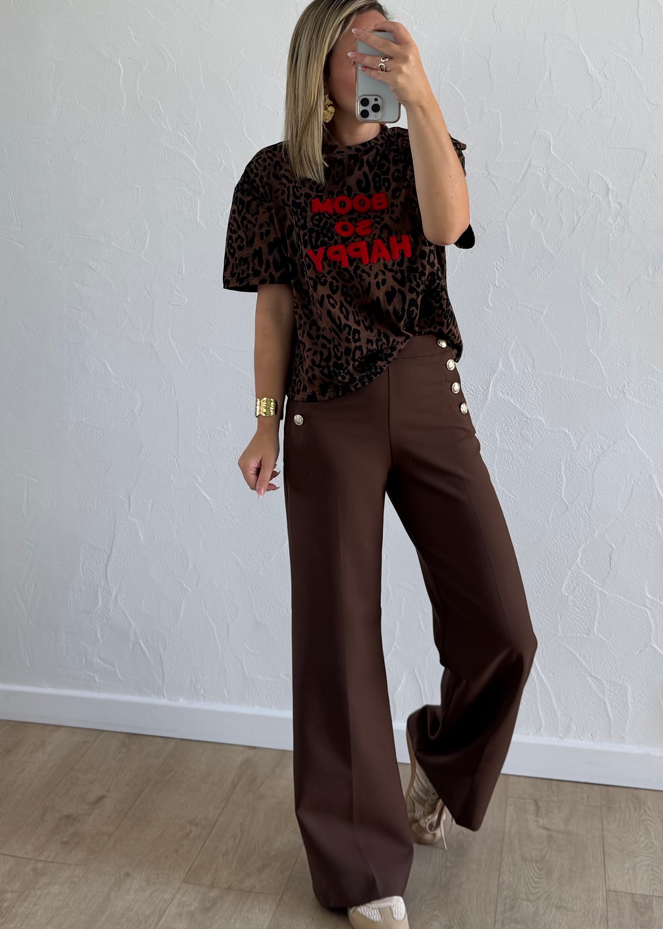 Pantalon MOANA Marron