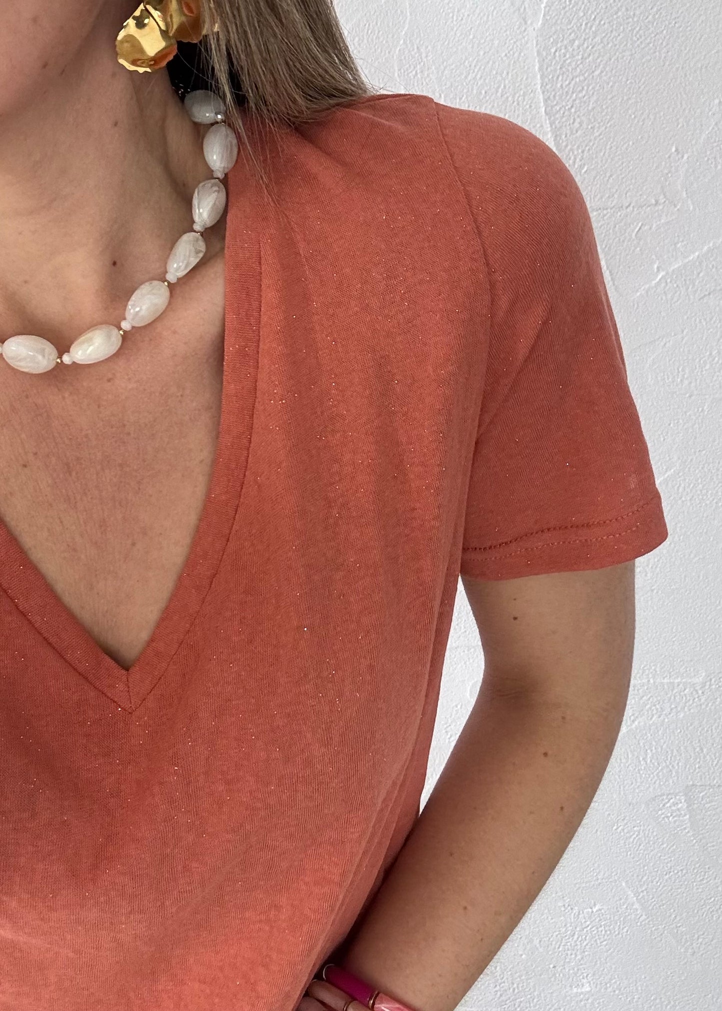 T-shirt Julia terracotta