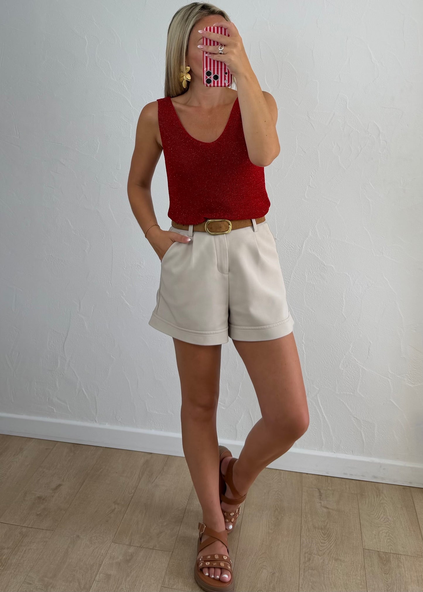 Débardeur EUGENIE Rouge