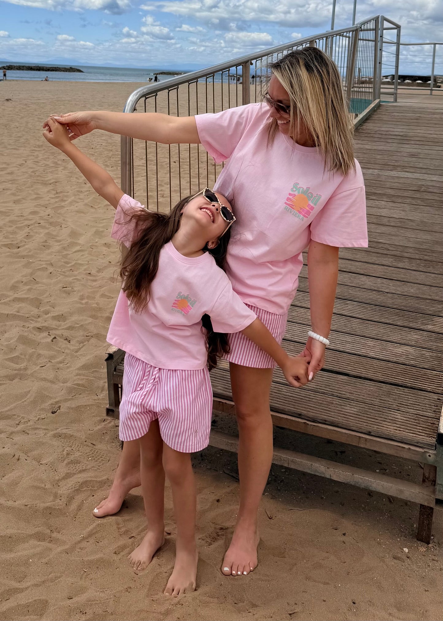T-SHIRT Soleil ☀️ Rose Enfant
