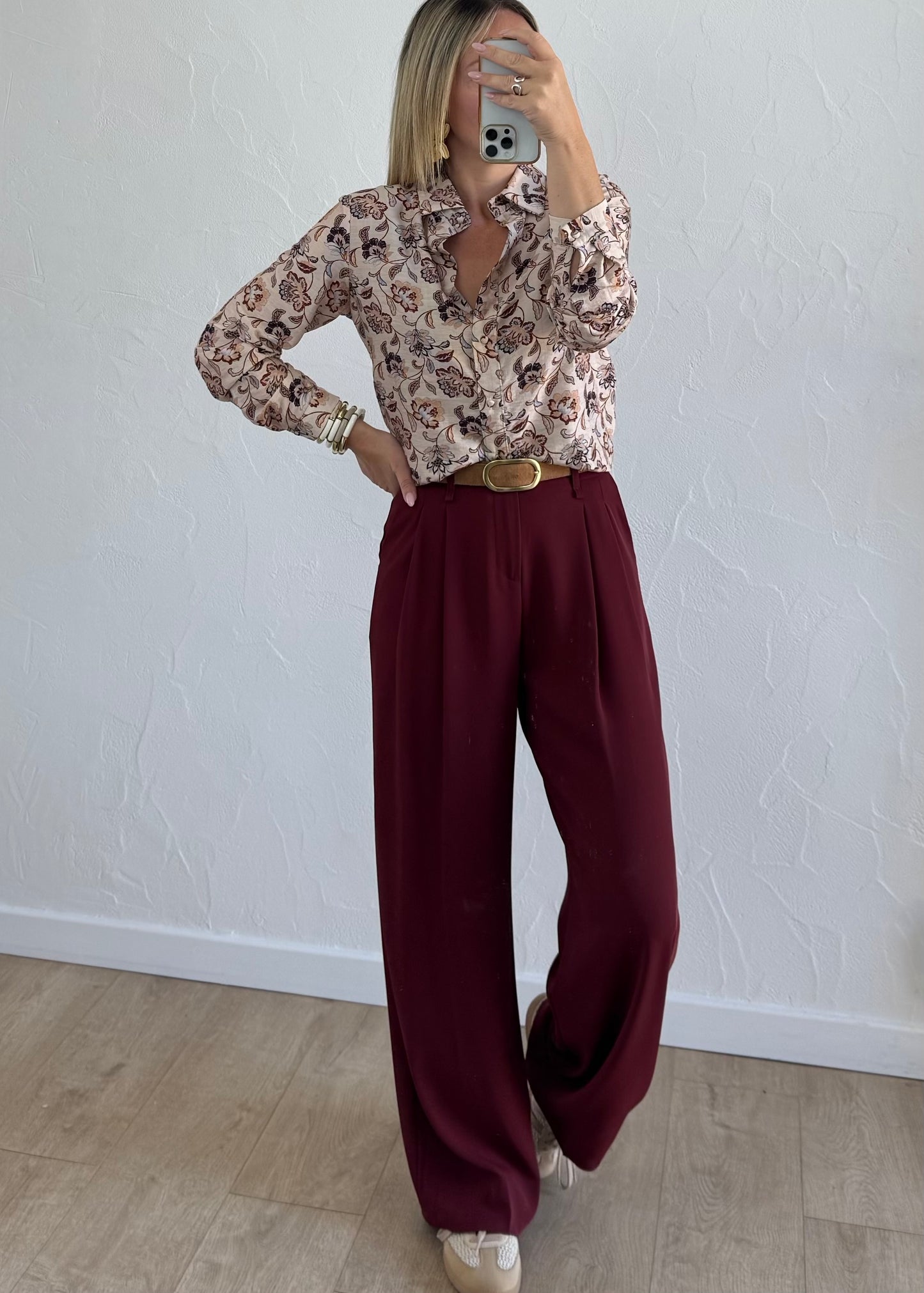 Pantalon JADE Bordeaux