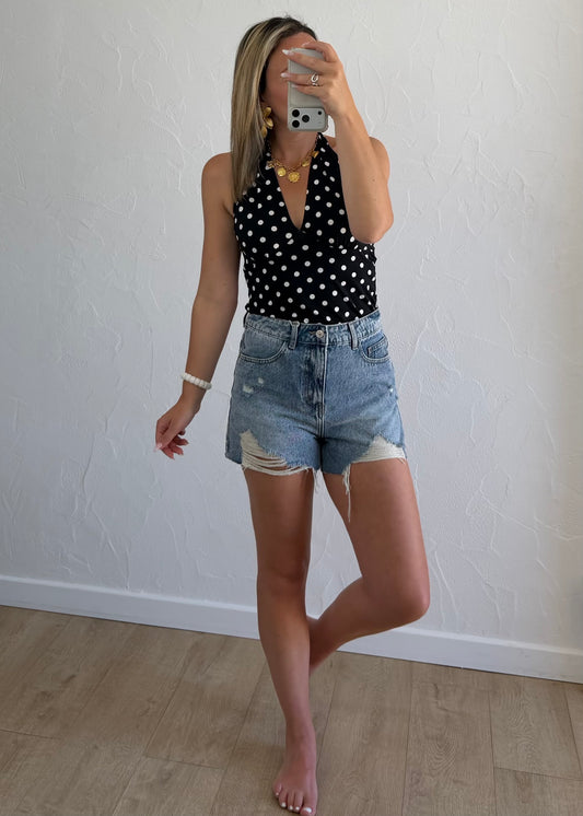 Top AGATHE Noir