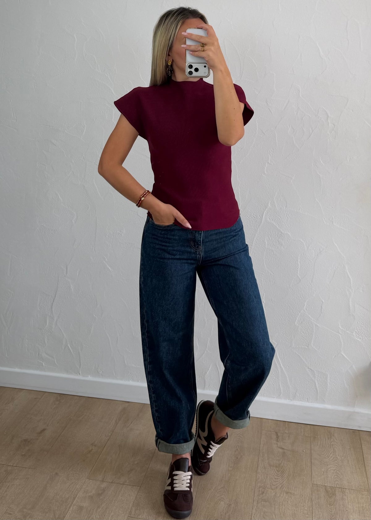 Top Mélody bordeaux