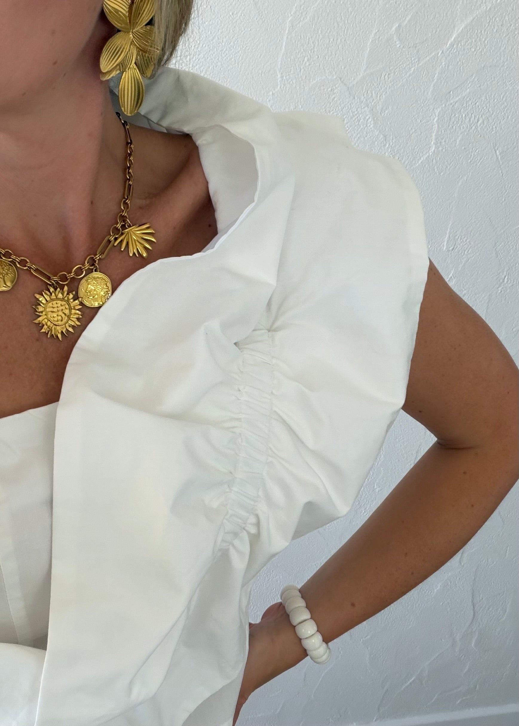 Top CÉLINE Blanc