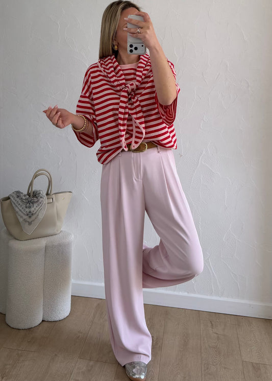 Tee-shirt ADRIANNA Rose & Rouge