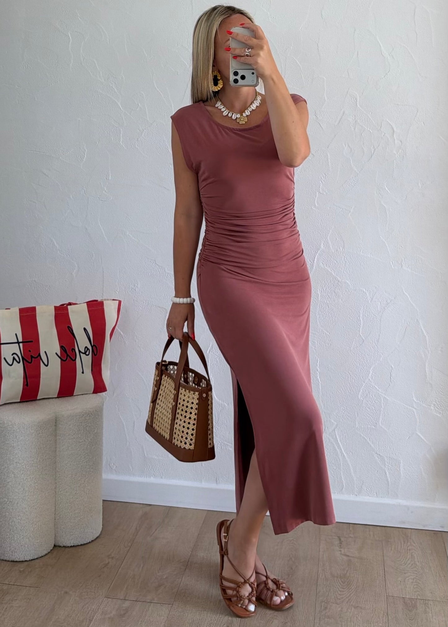 Robe JOYCE Vieux rose