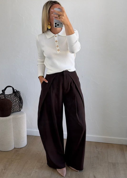 Pantalon Nero marron