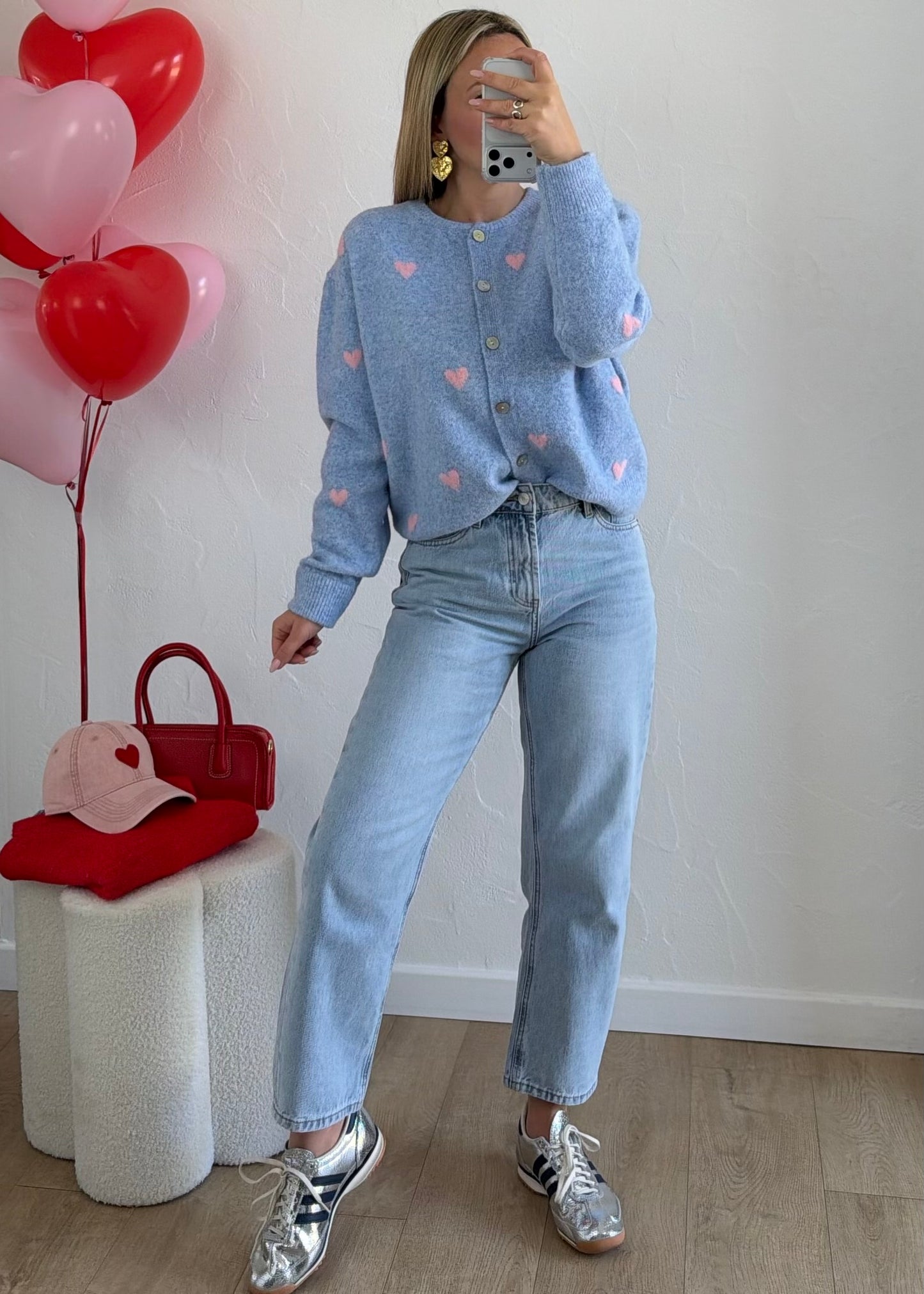 Gilet « COEUR » ♡ Bleu