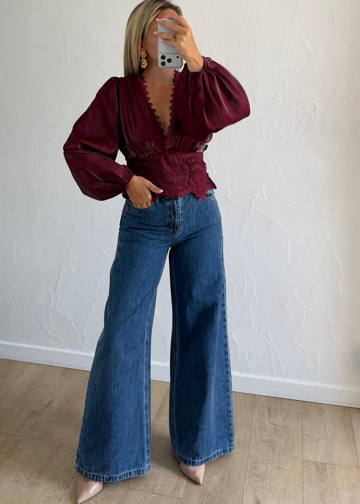 Blouse Victory bordeaux