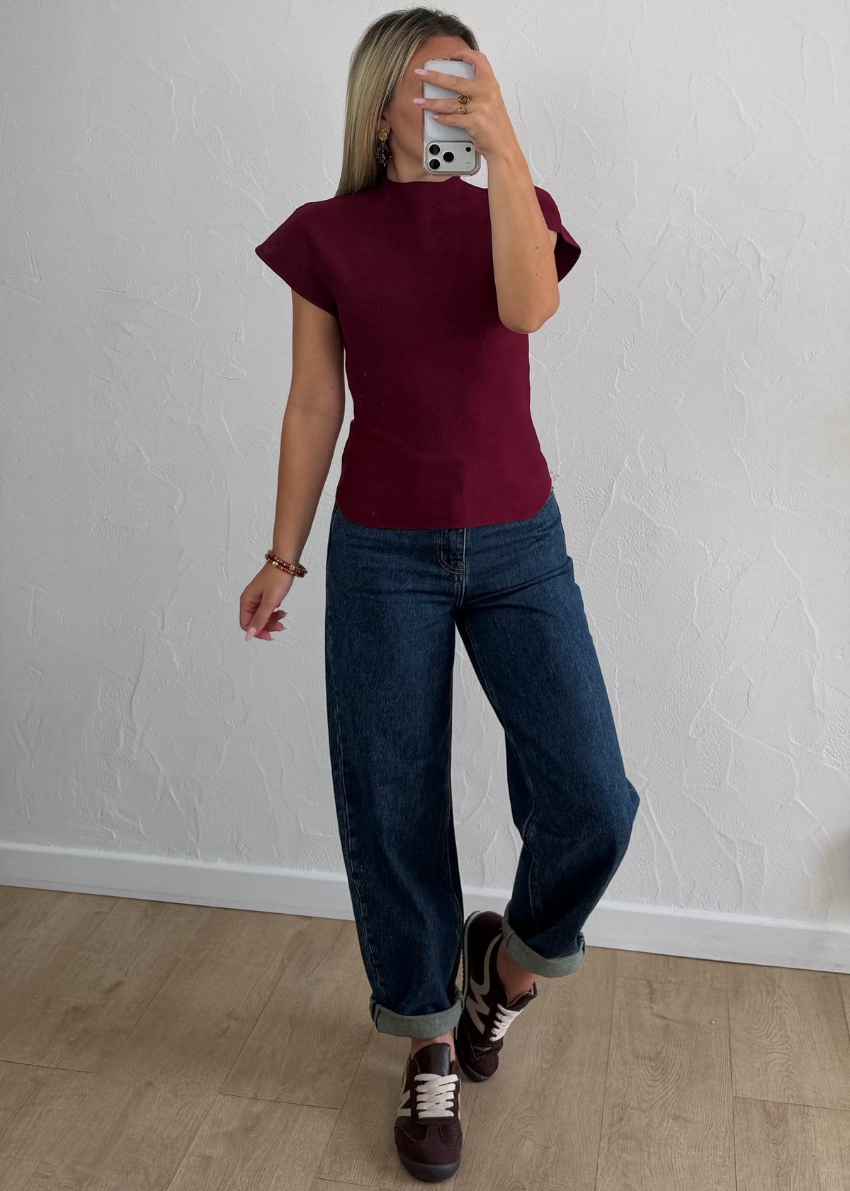 Top Mélody bordeaux