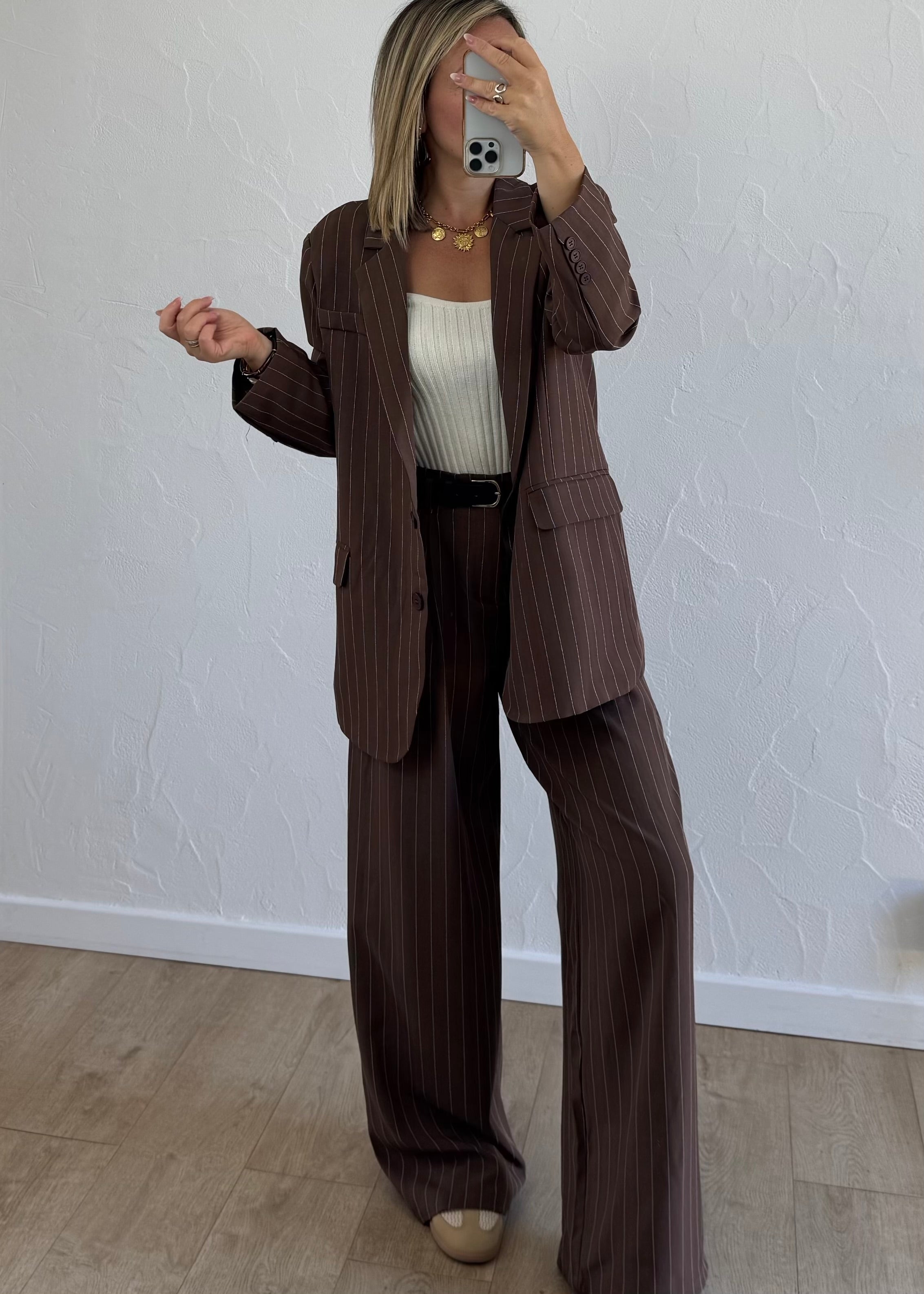 Blazer JEANNE Marron