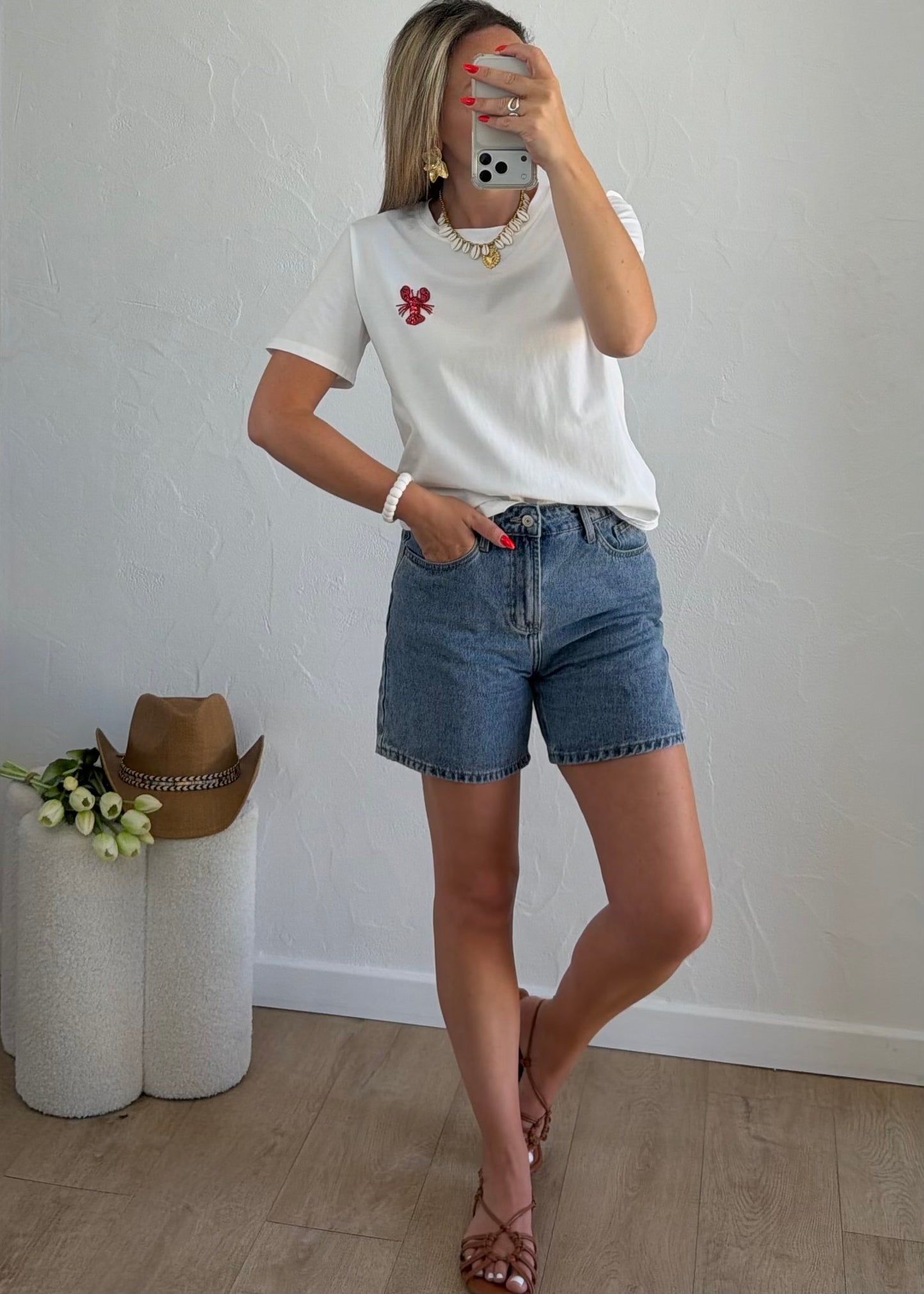 Tee-shirt « HOMARD » Blanc