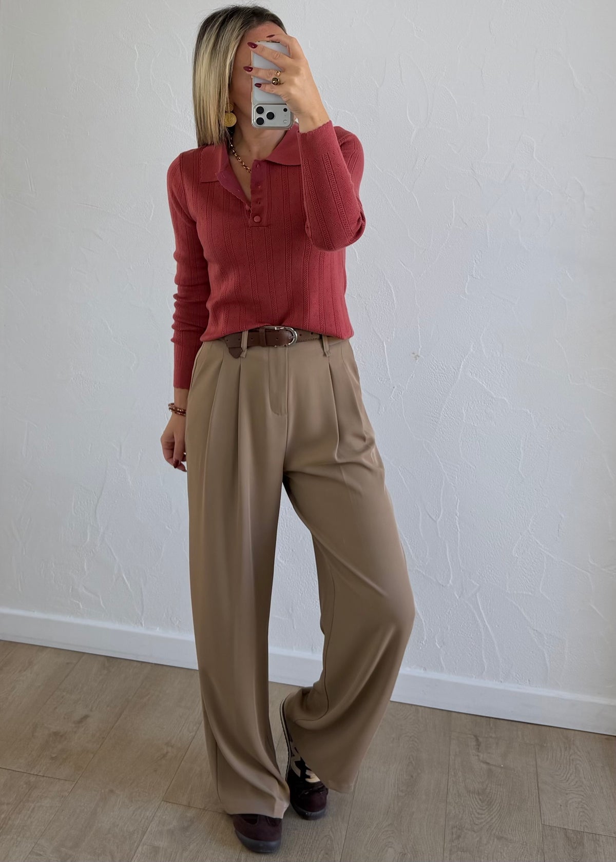 Pantalon Jade camel clair