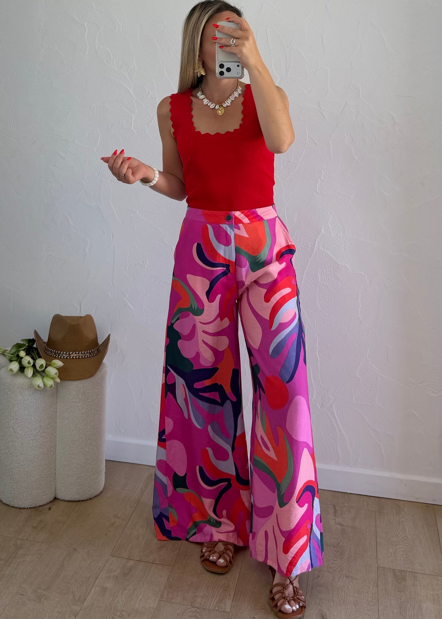 Pantalon CORINNE Rose