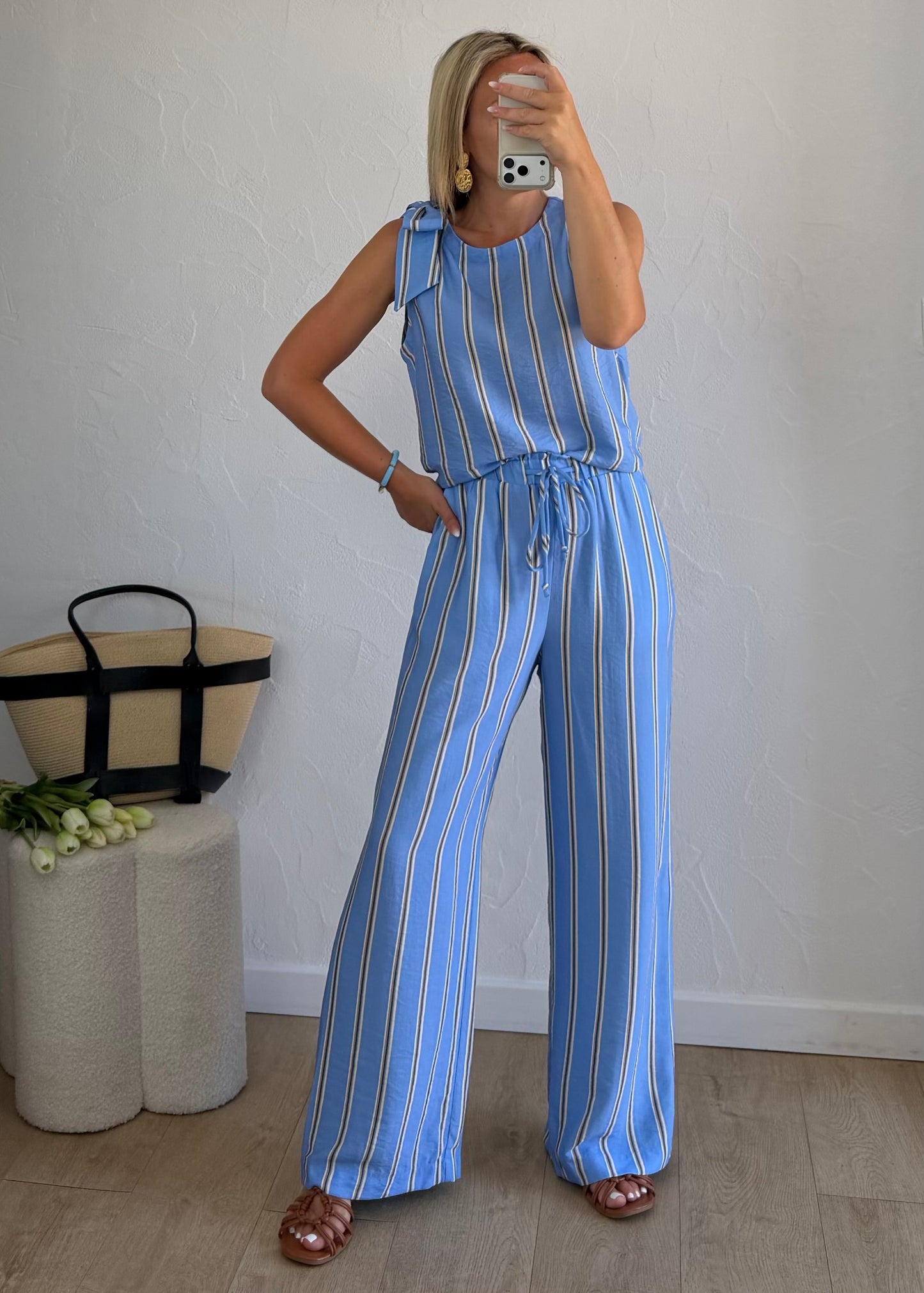 Pantalon LYNA Bleu