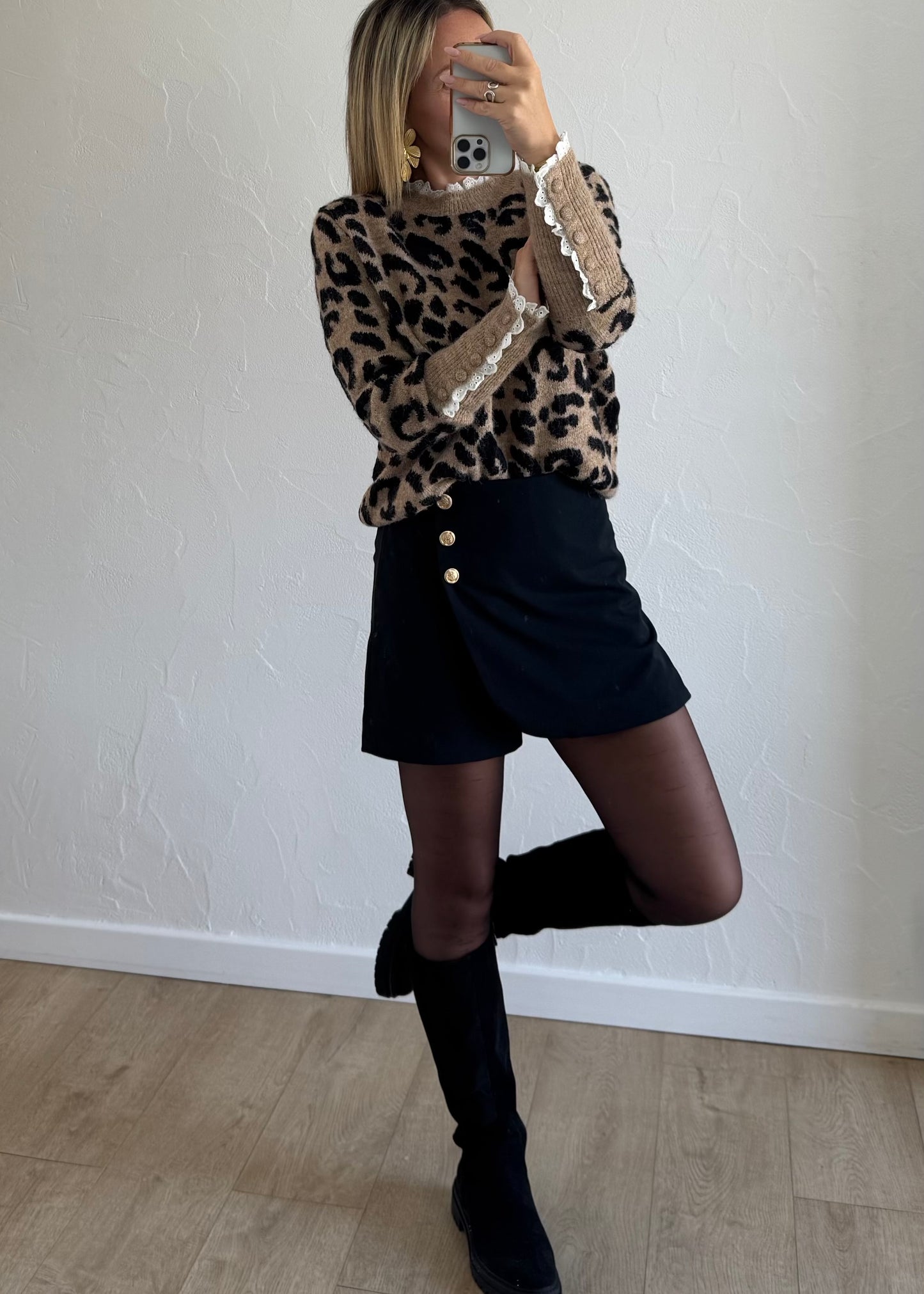 Jupe-short AVEN Noir