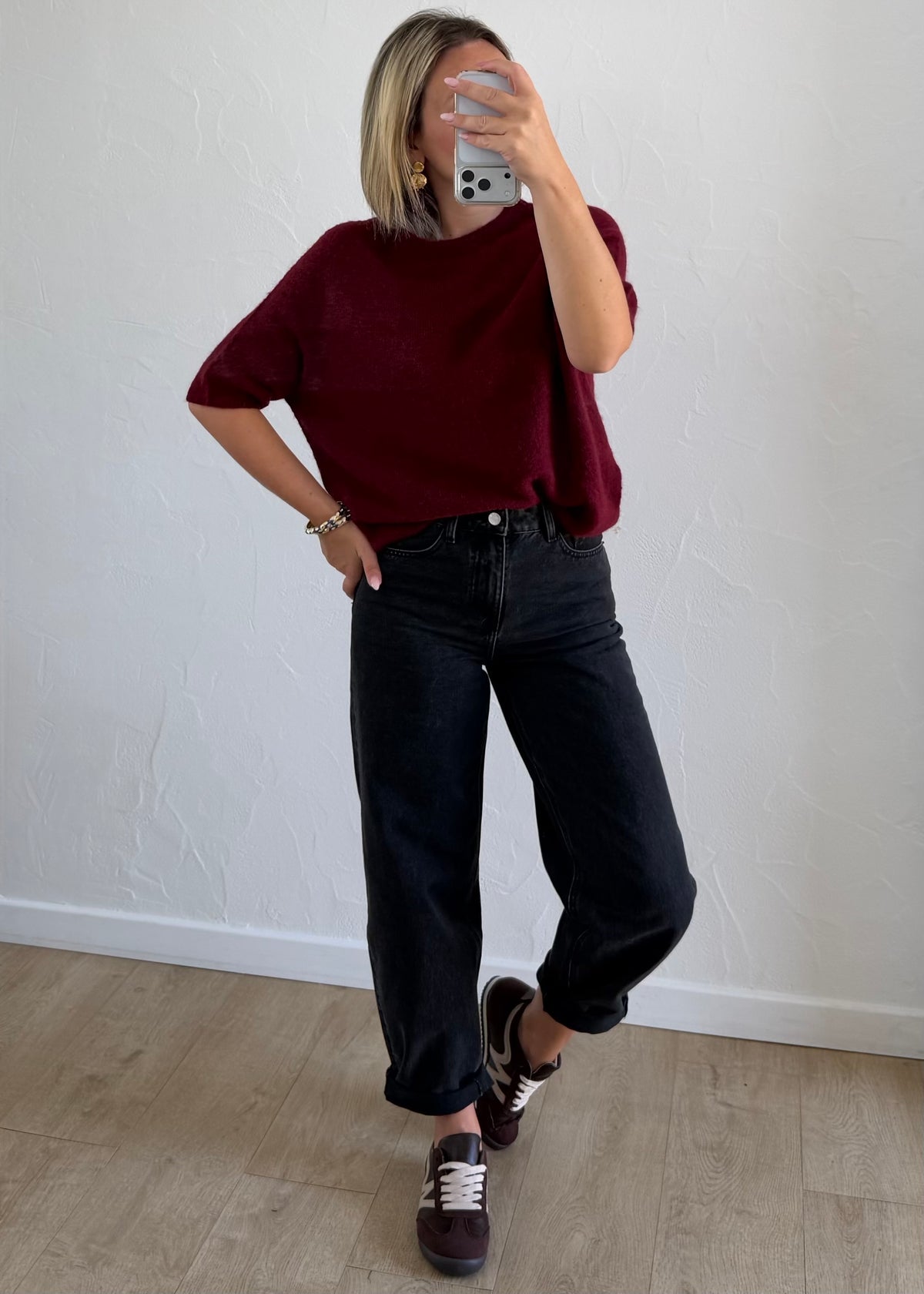Pull Léna Bordeaux
