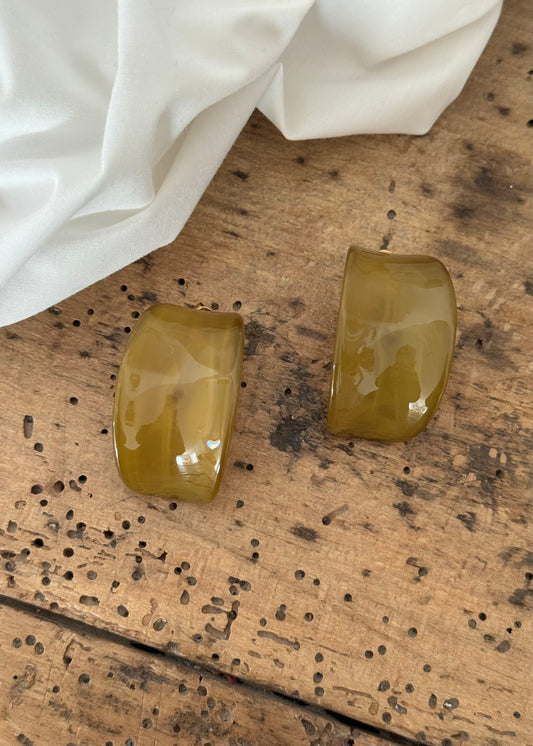 Boucles d’oreilles Vert