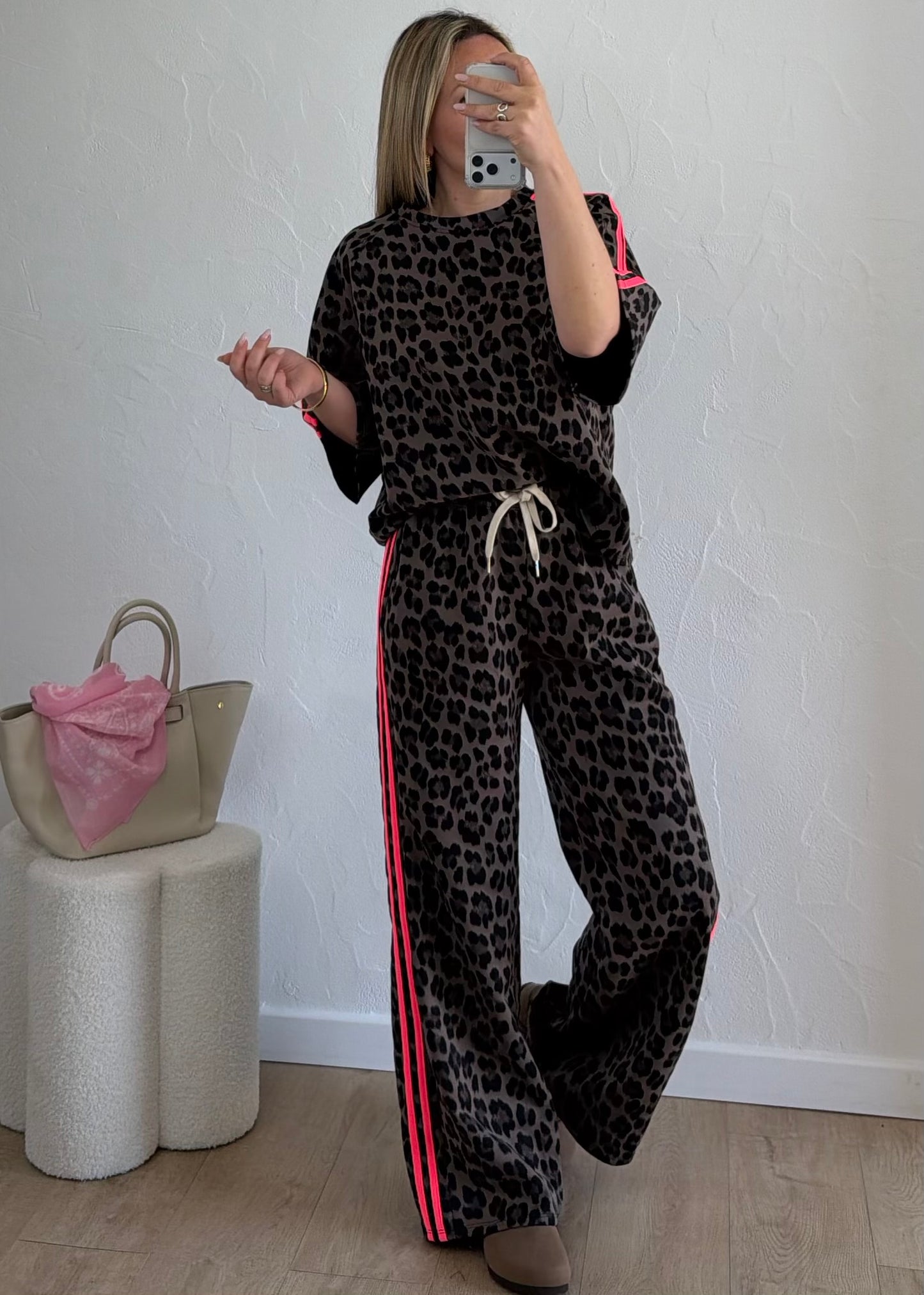 Haut LÉOPARD Fuschia